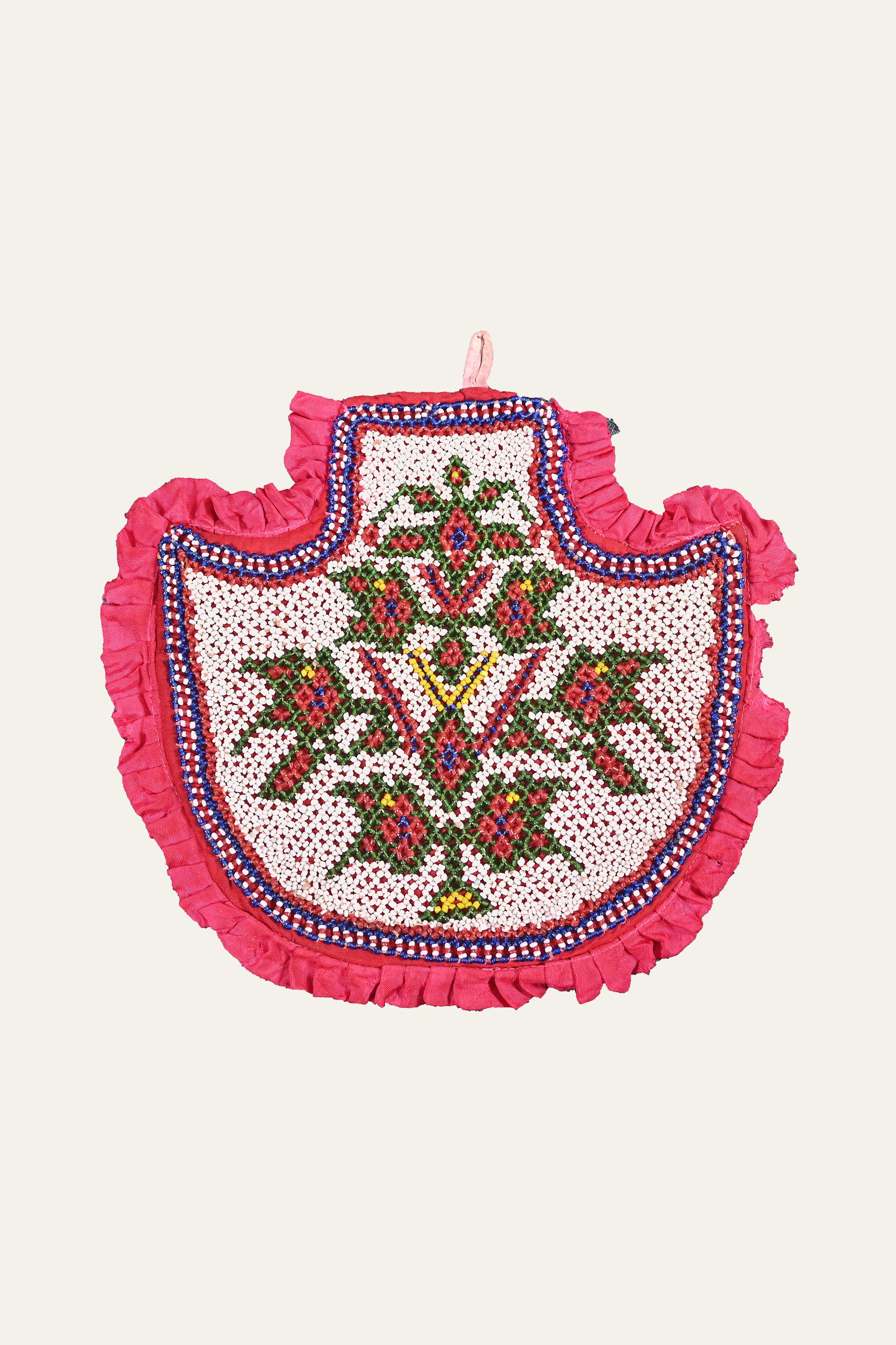 Saurashtra Pearl Bead Fan Textile Panel