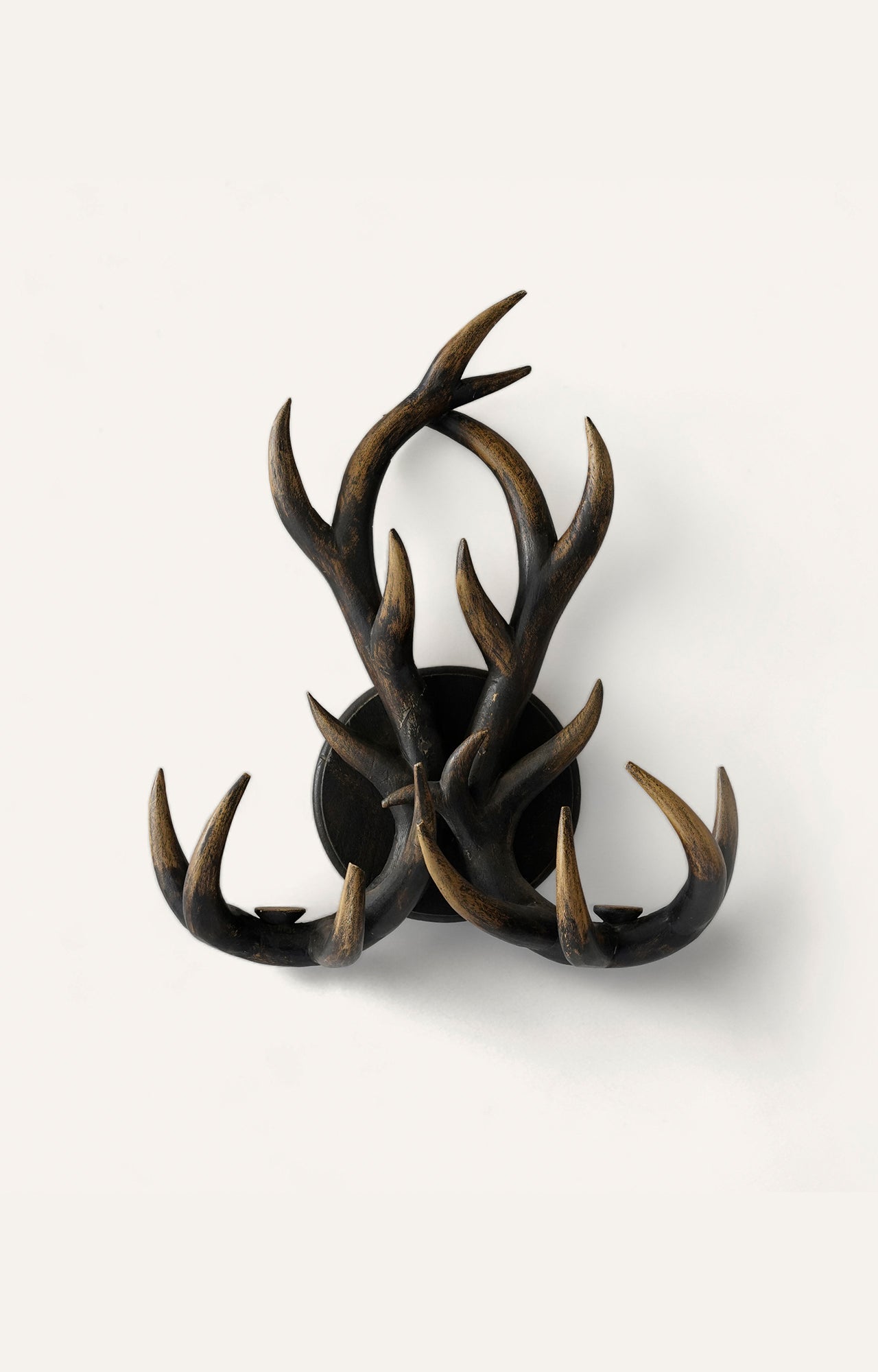 Vintage Gradient Deer Antler Sconce