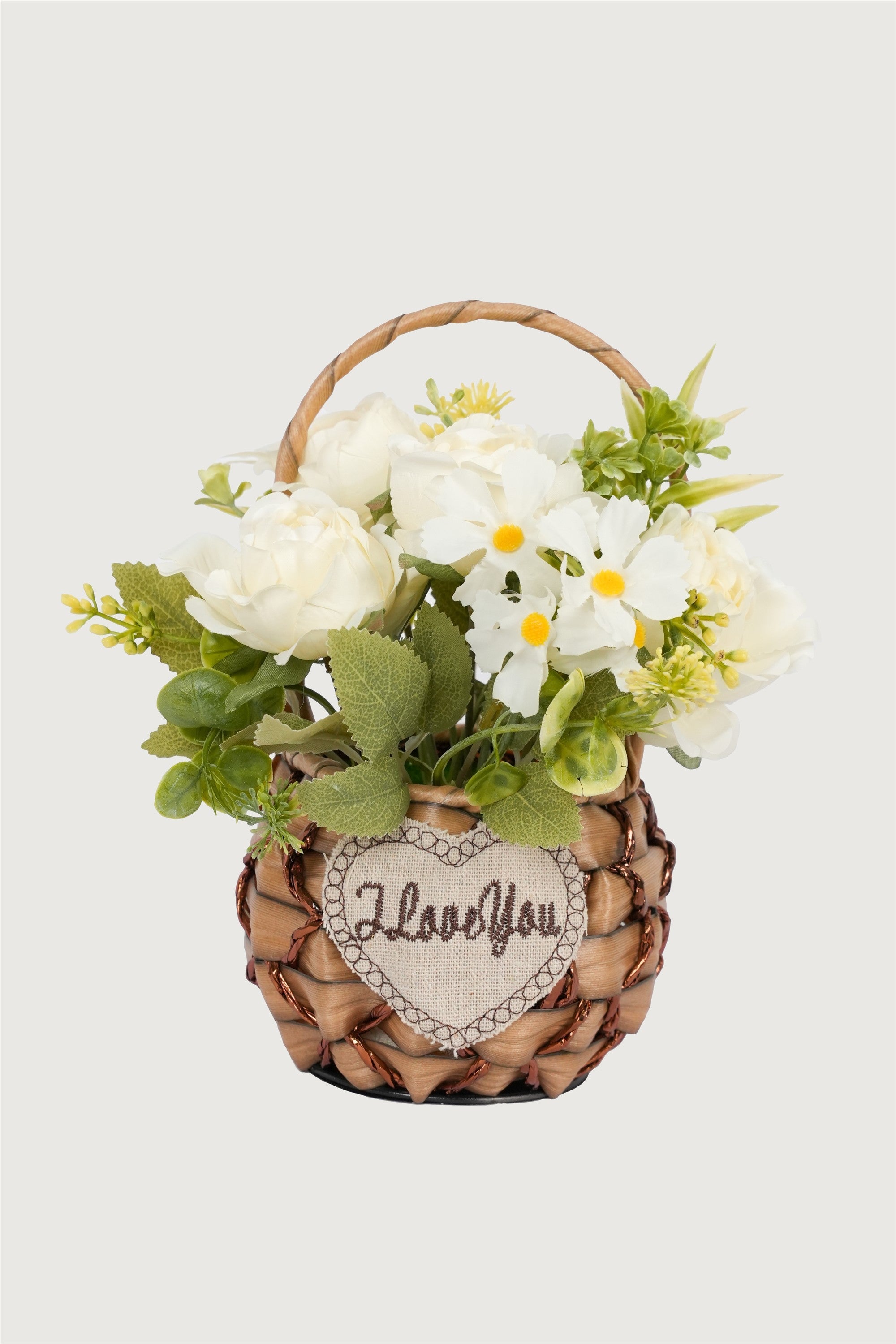 Rustic Flower Basket Arrangement