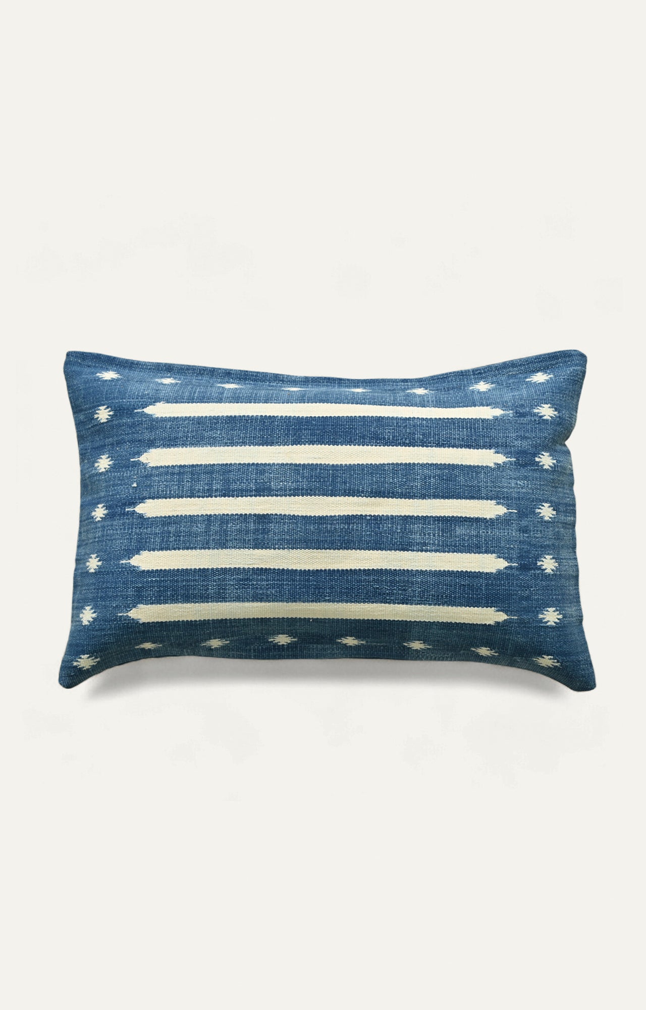 Indigo Blue Handwoven Cushion Cover