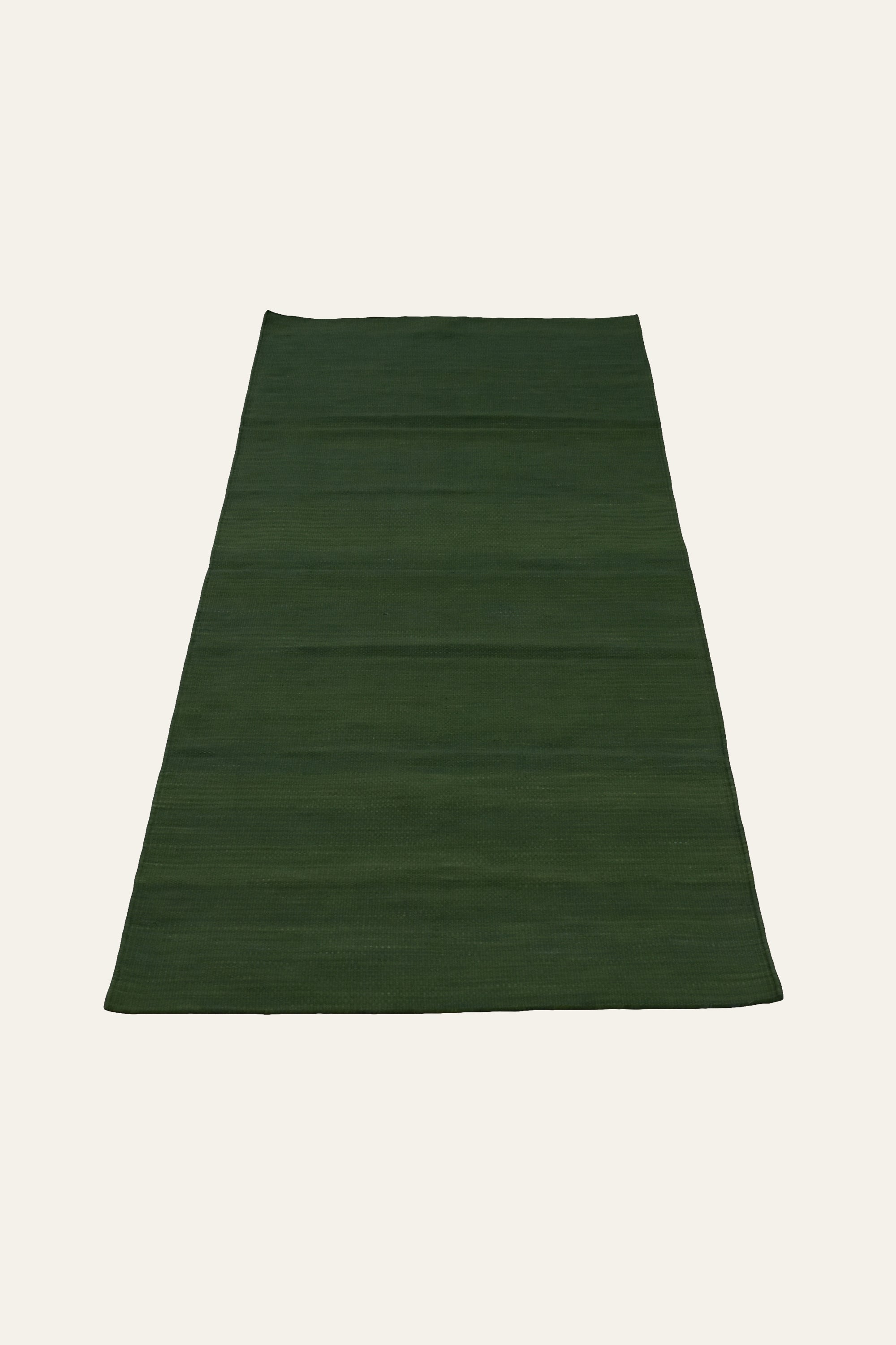 Plain Green Washable Cotton Yoga Mat