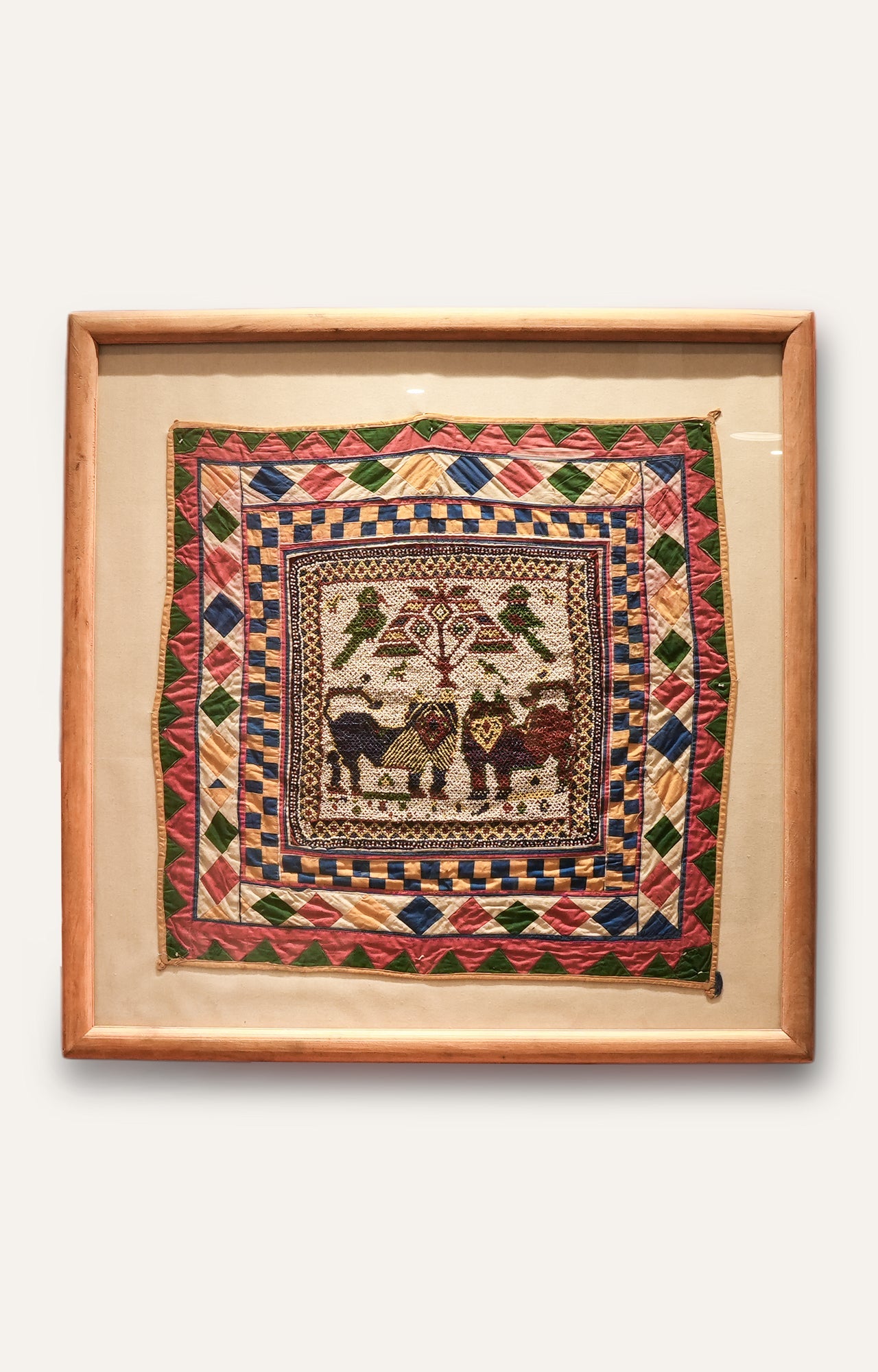 Embroidered Wall Hanging Art