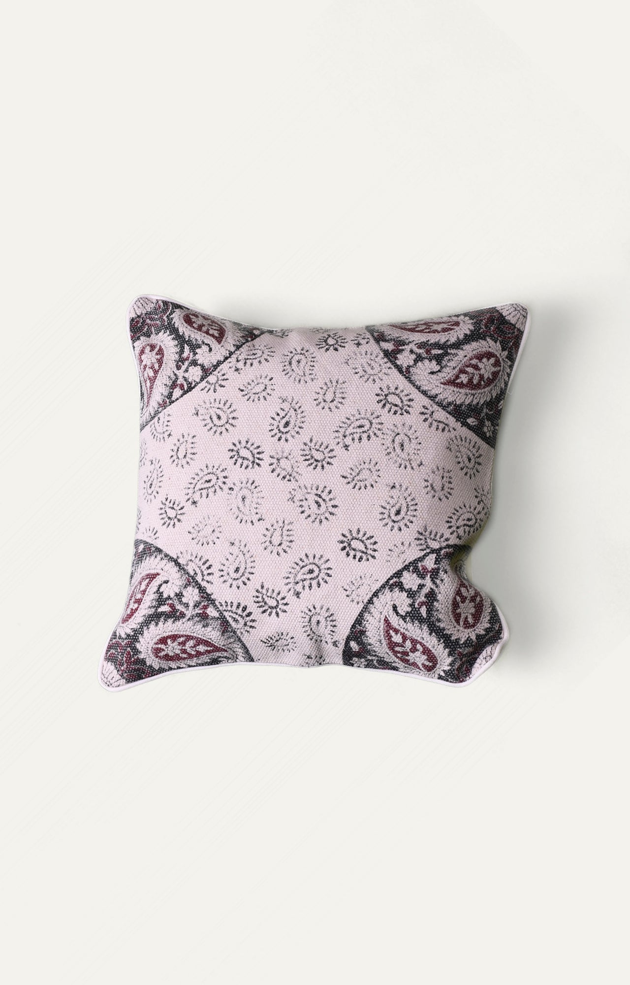 Distorted Indian Cotton Cushion Cover