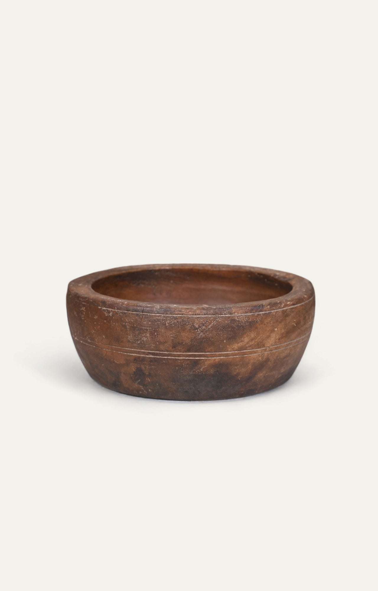 Vintage Hand-Carved Wooden Bowl