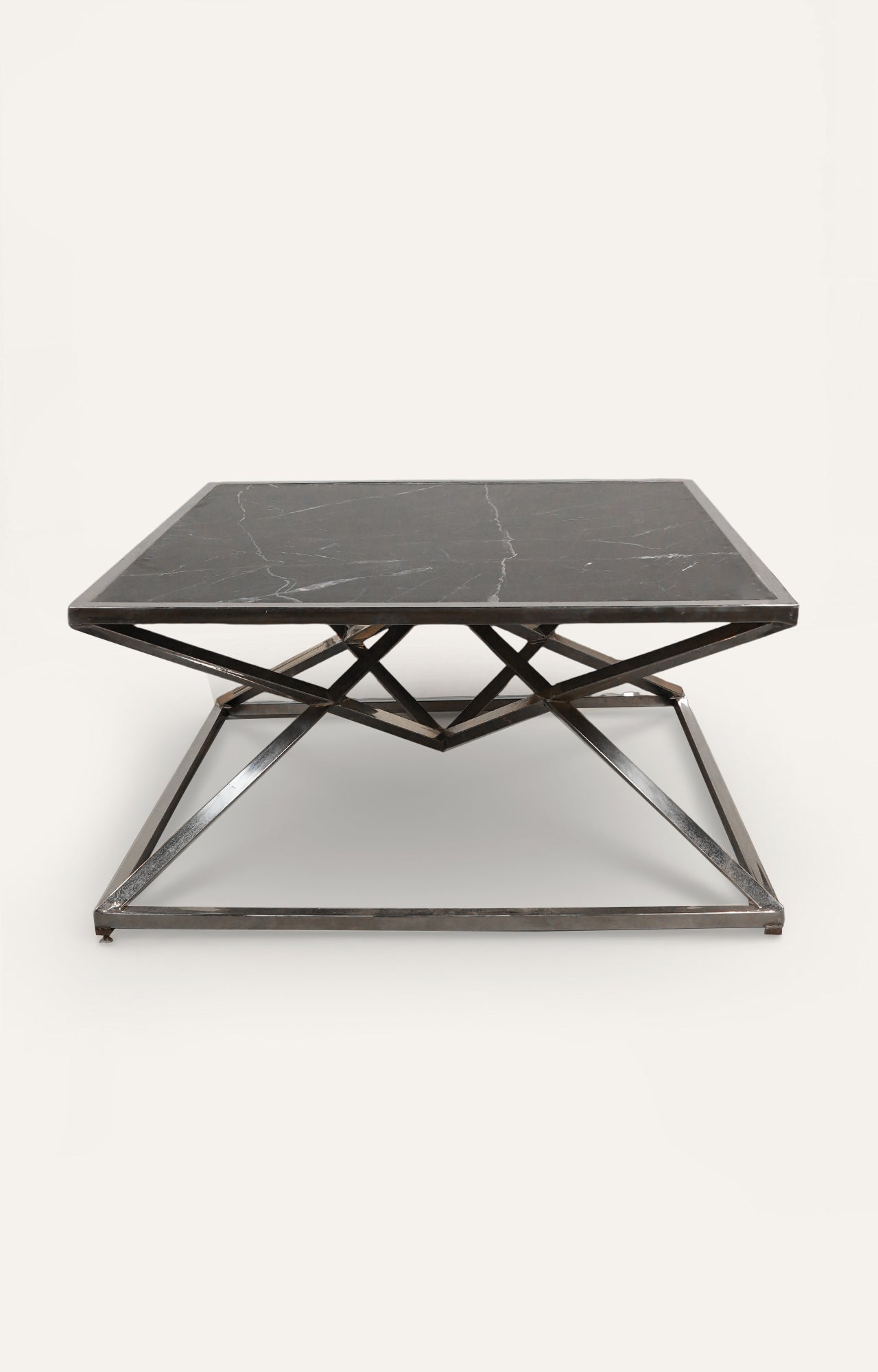 Geometric Black Marble Coffee Table