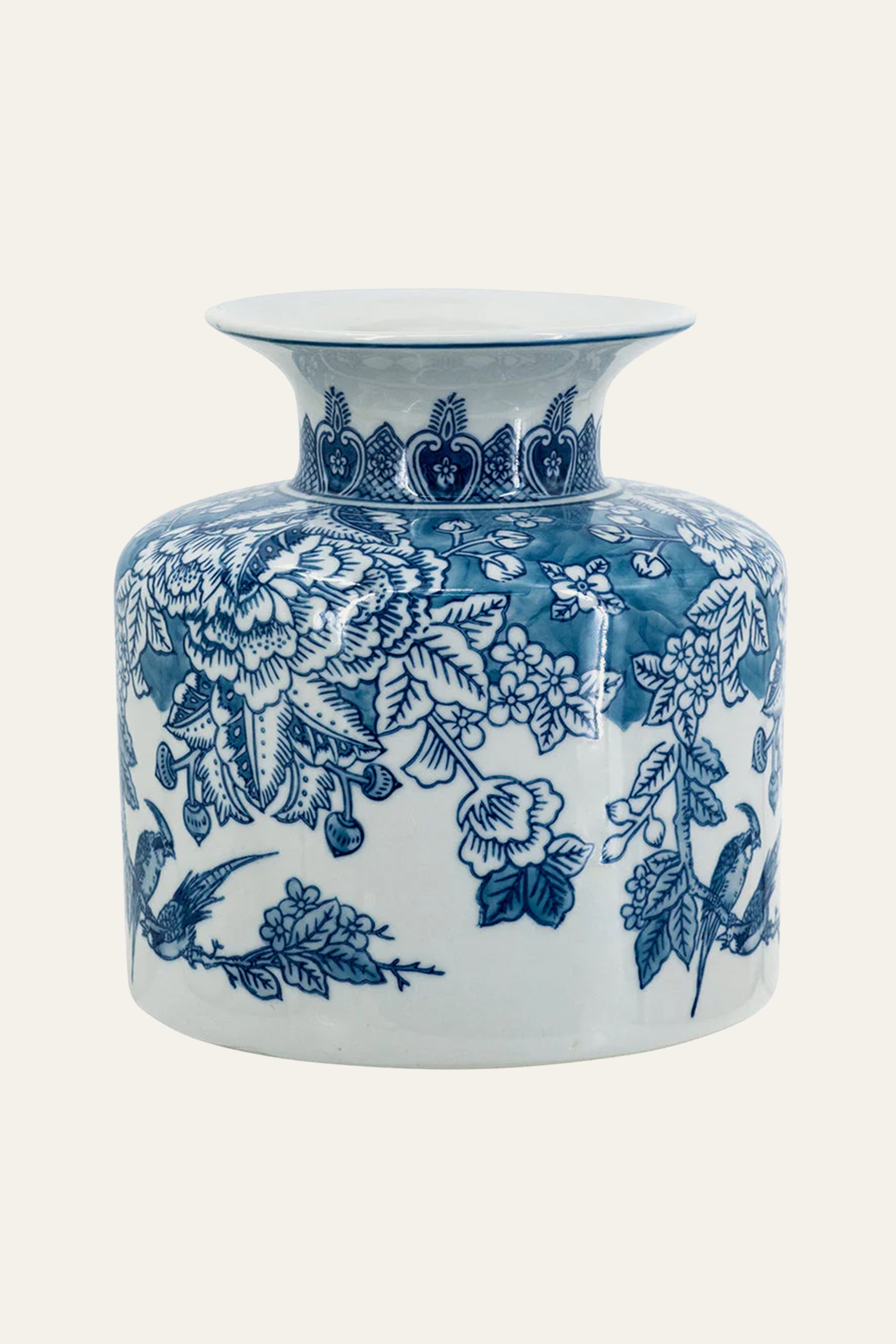 Classic Blue White Porcelain Vase – Chinoiserie Style