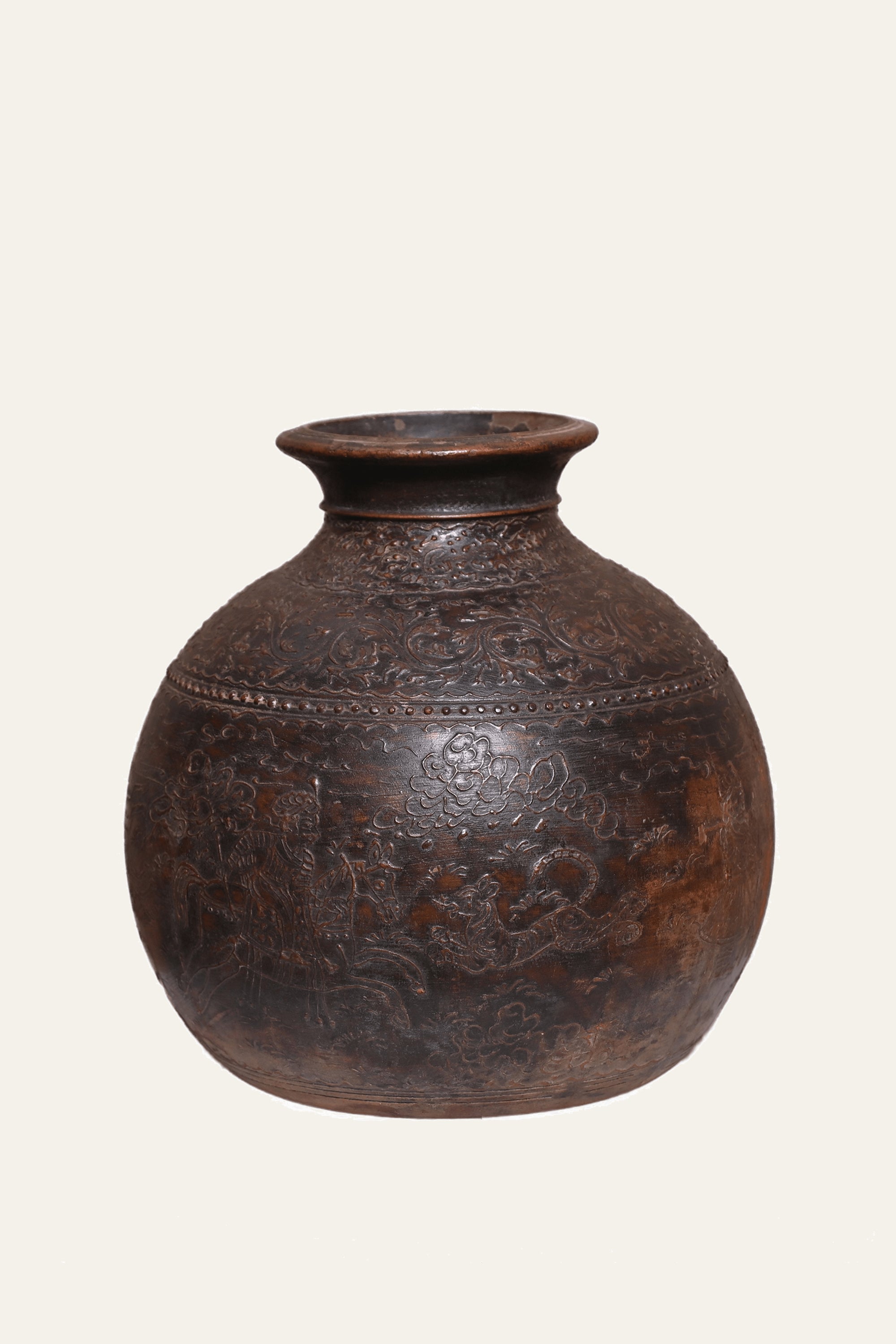 Antique Aura Wooden Vessel