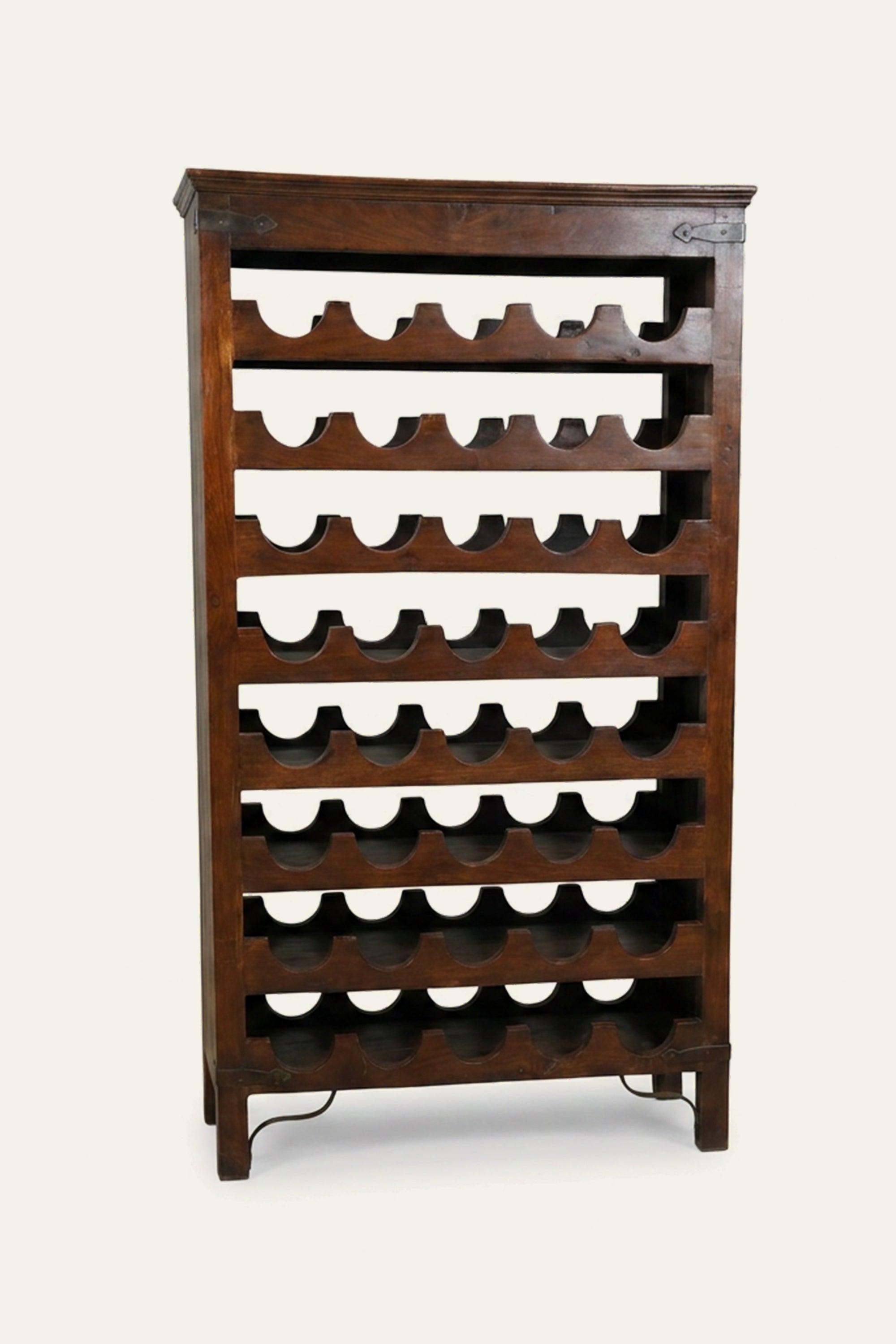 Bottle Rack Shelf for Dining Room in Solid Wood