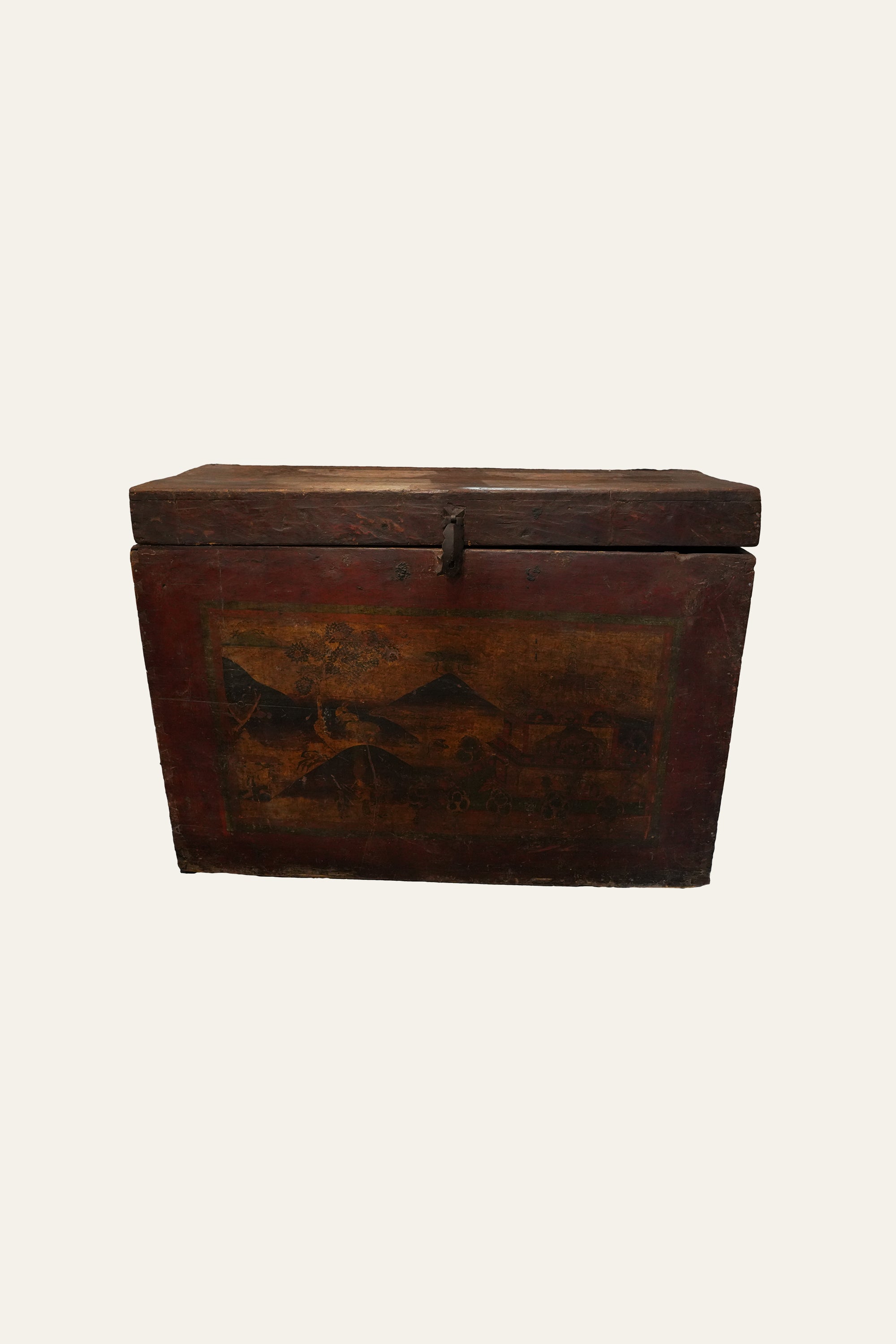 Vintage Style Tibetan Trunk for Storage