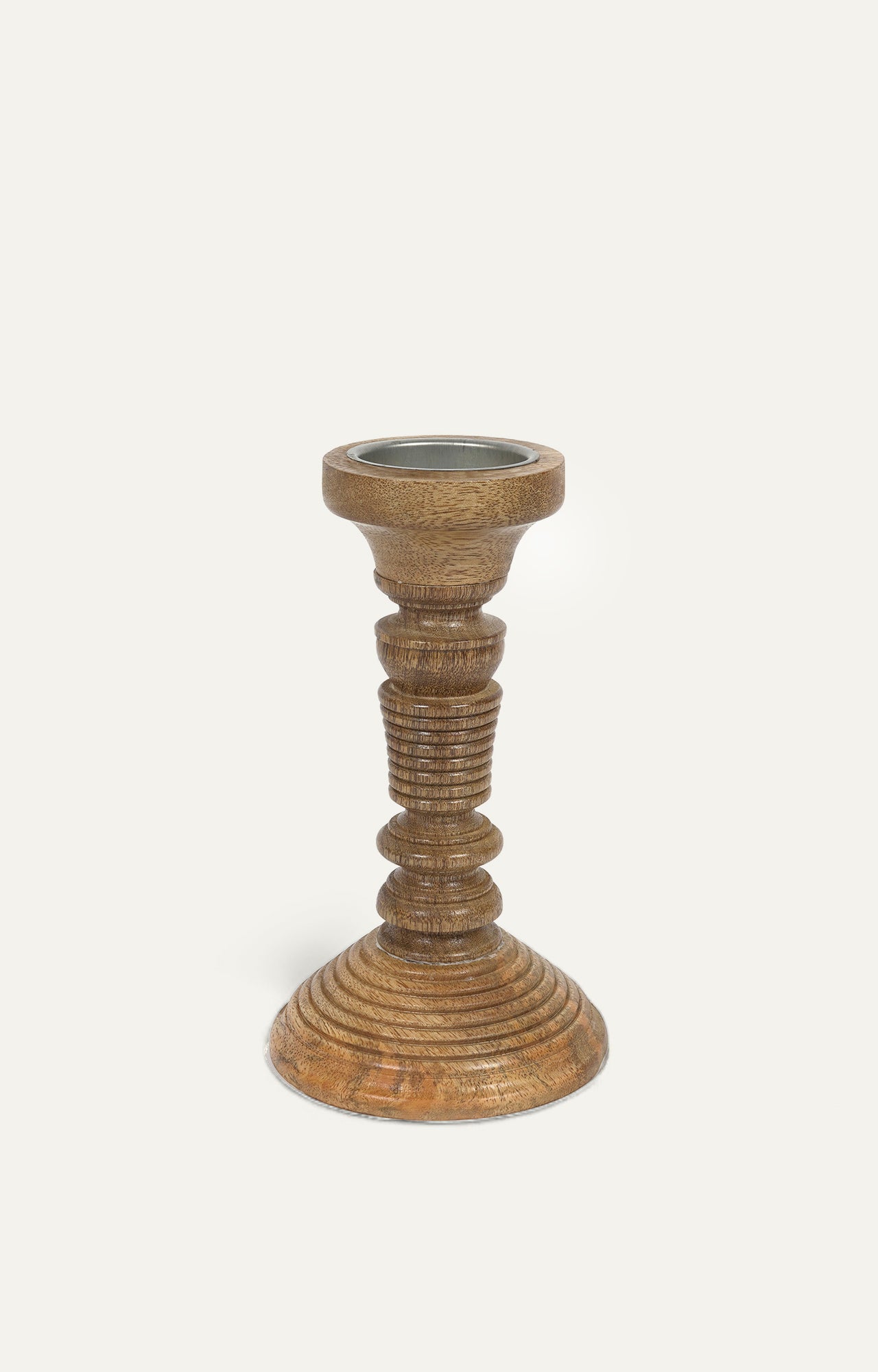 Angular wooden rustic wooden candle stand