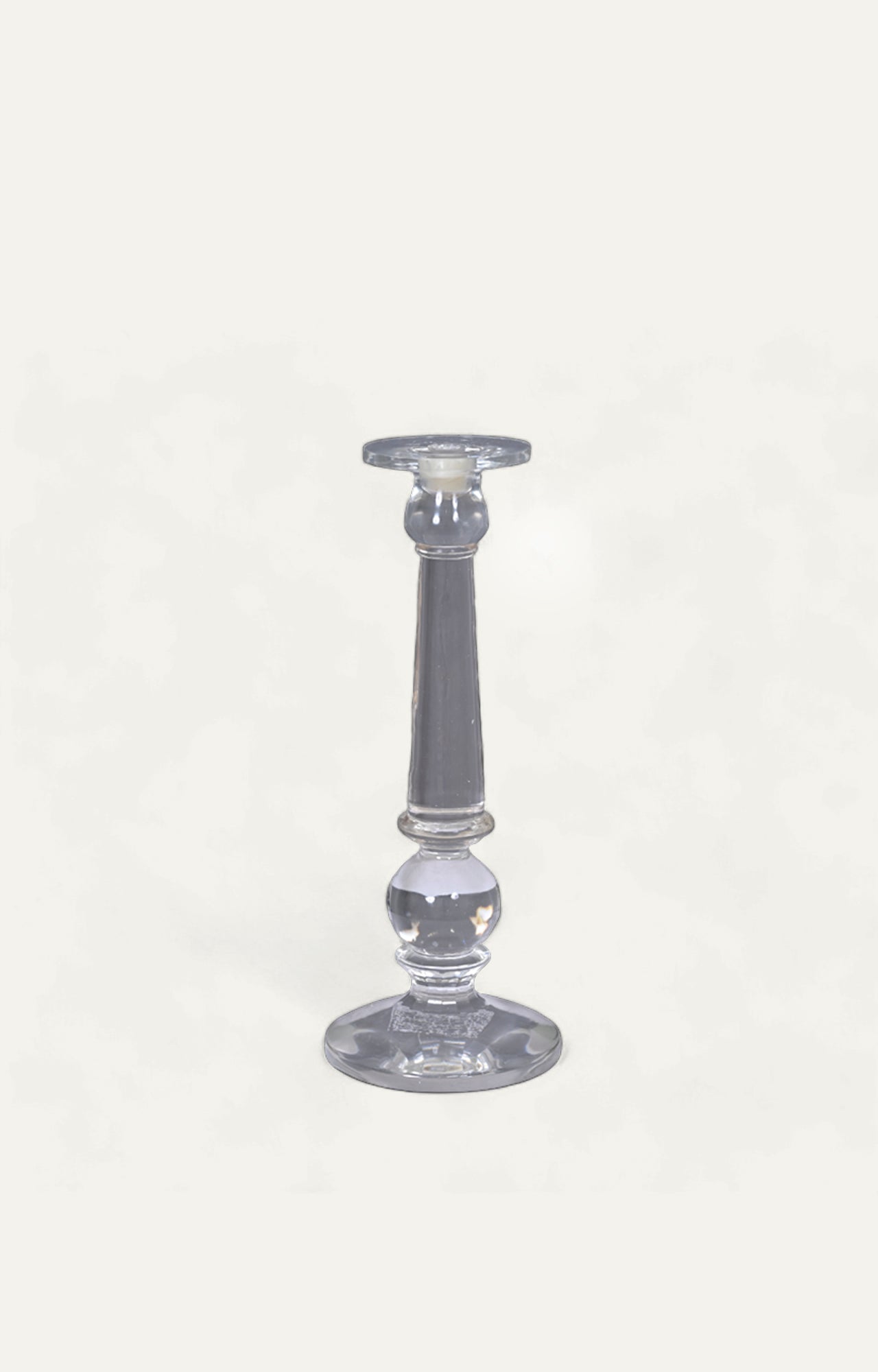 Elongated Crystal Candle Holder