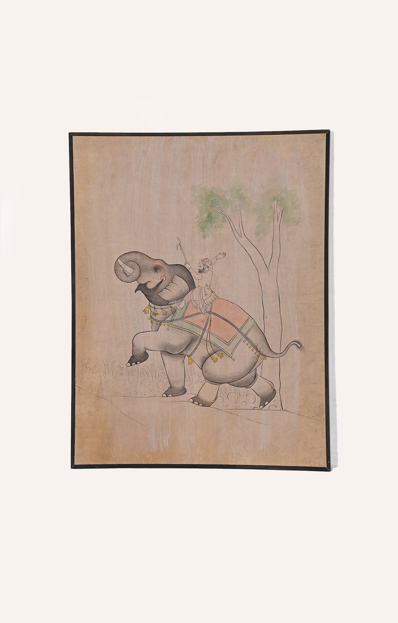 Water Colour Elephant -Hand Made Guler Painting.