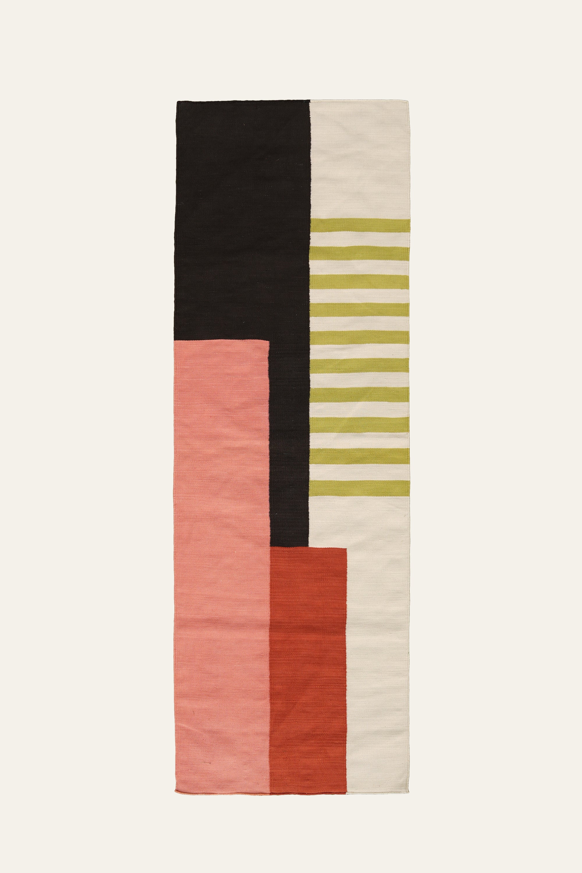 Modern Bold Geometric Motif Cotton Yoga Mat