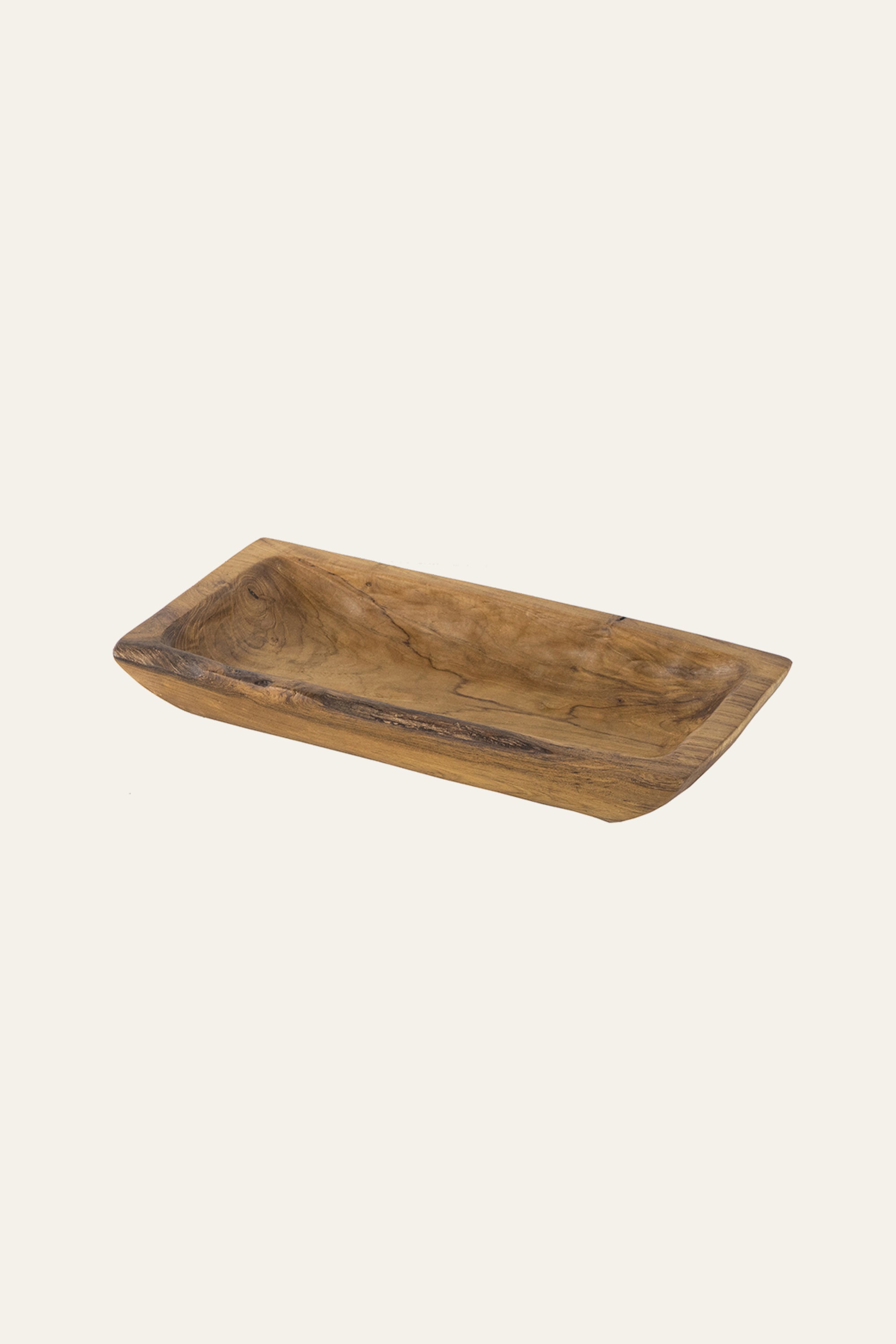 Brown Wooden Serving Tray for Dinner Tables