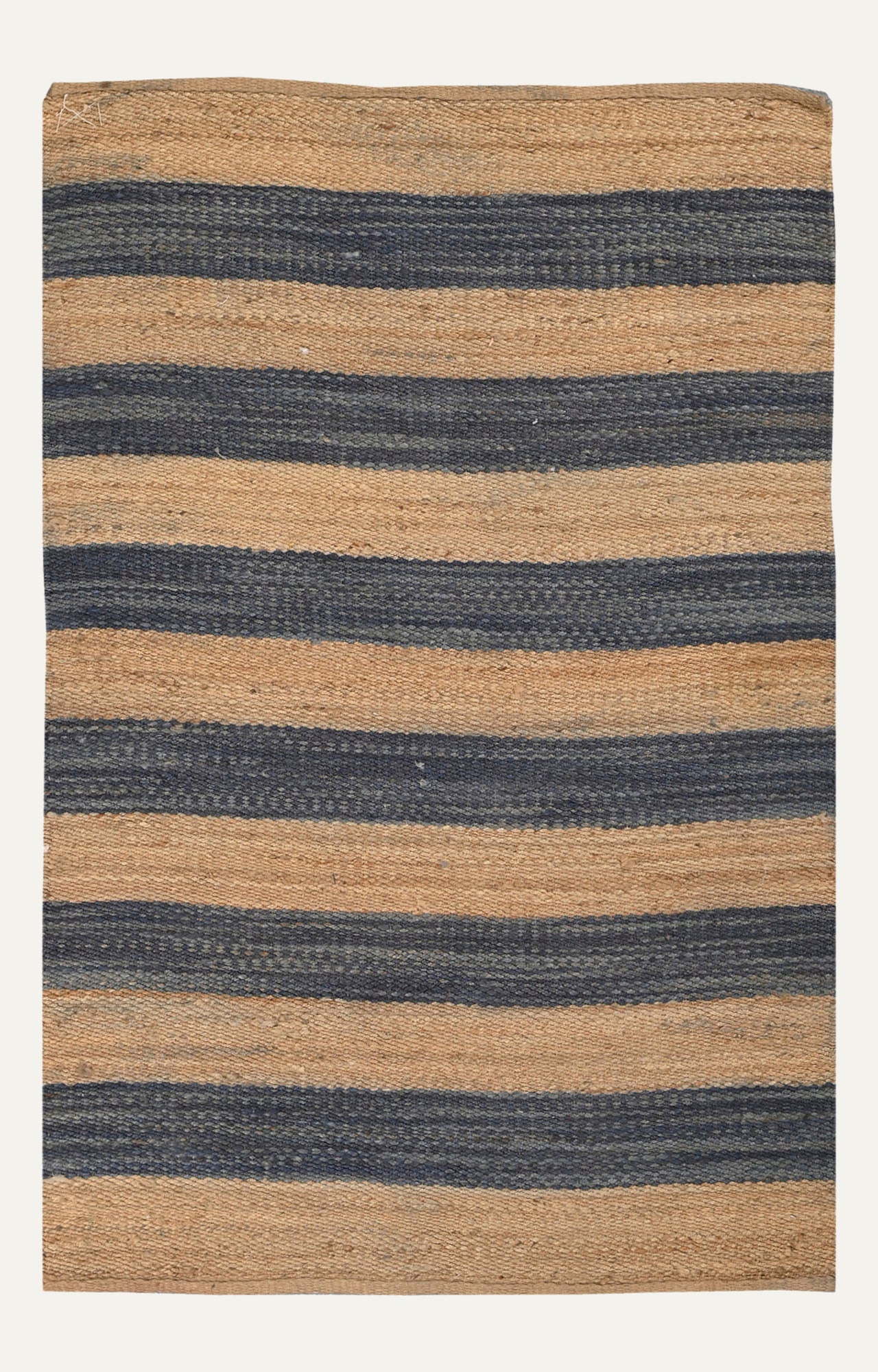 4 x 6 Ft Striped Rectangle Handmade Jute Rug