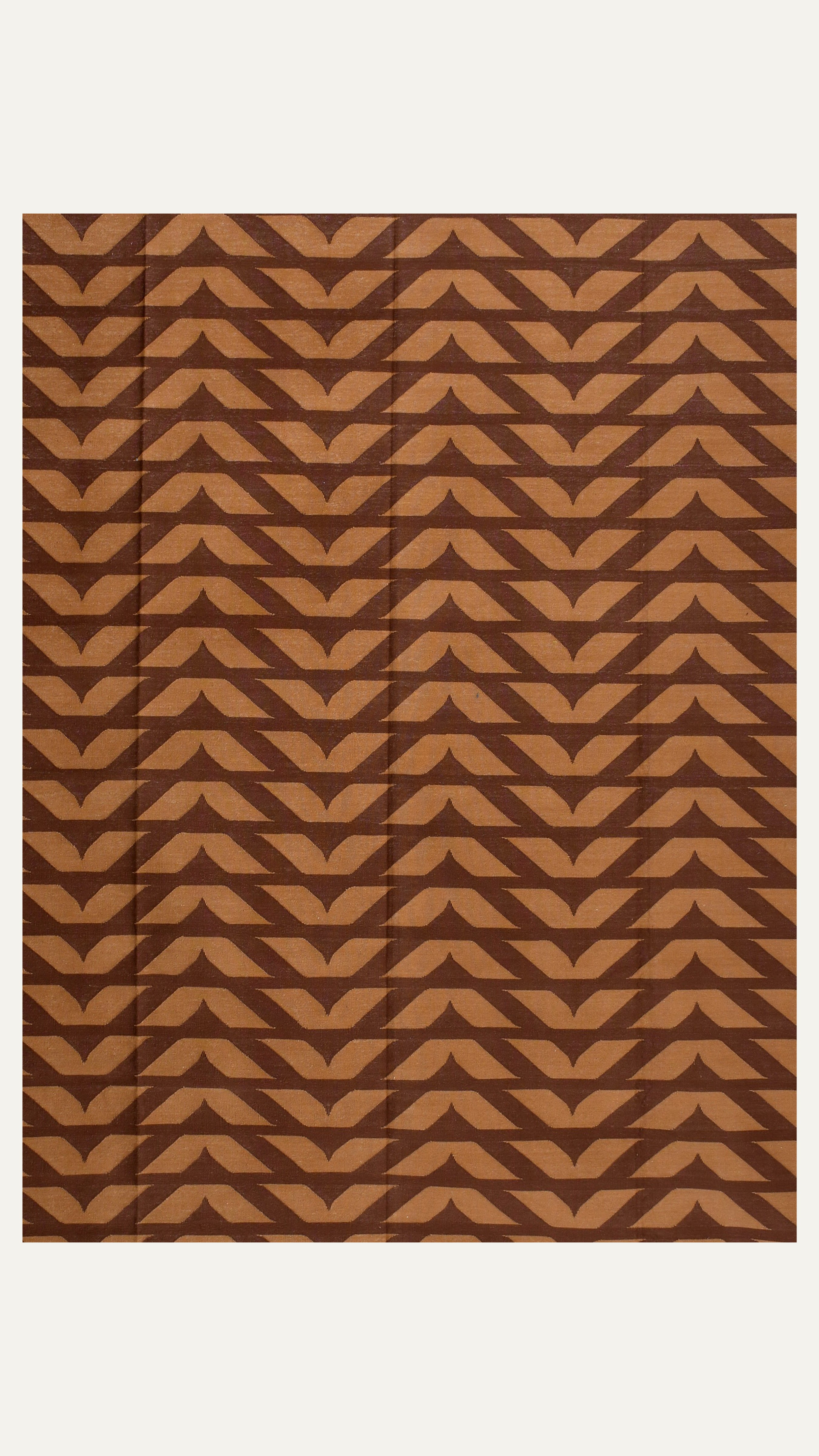 8 x 10 Ft Handwoven Flatweave Geometric Pattern Cotton Rug