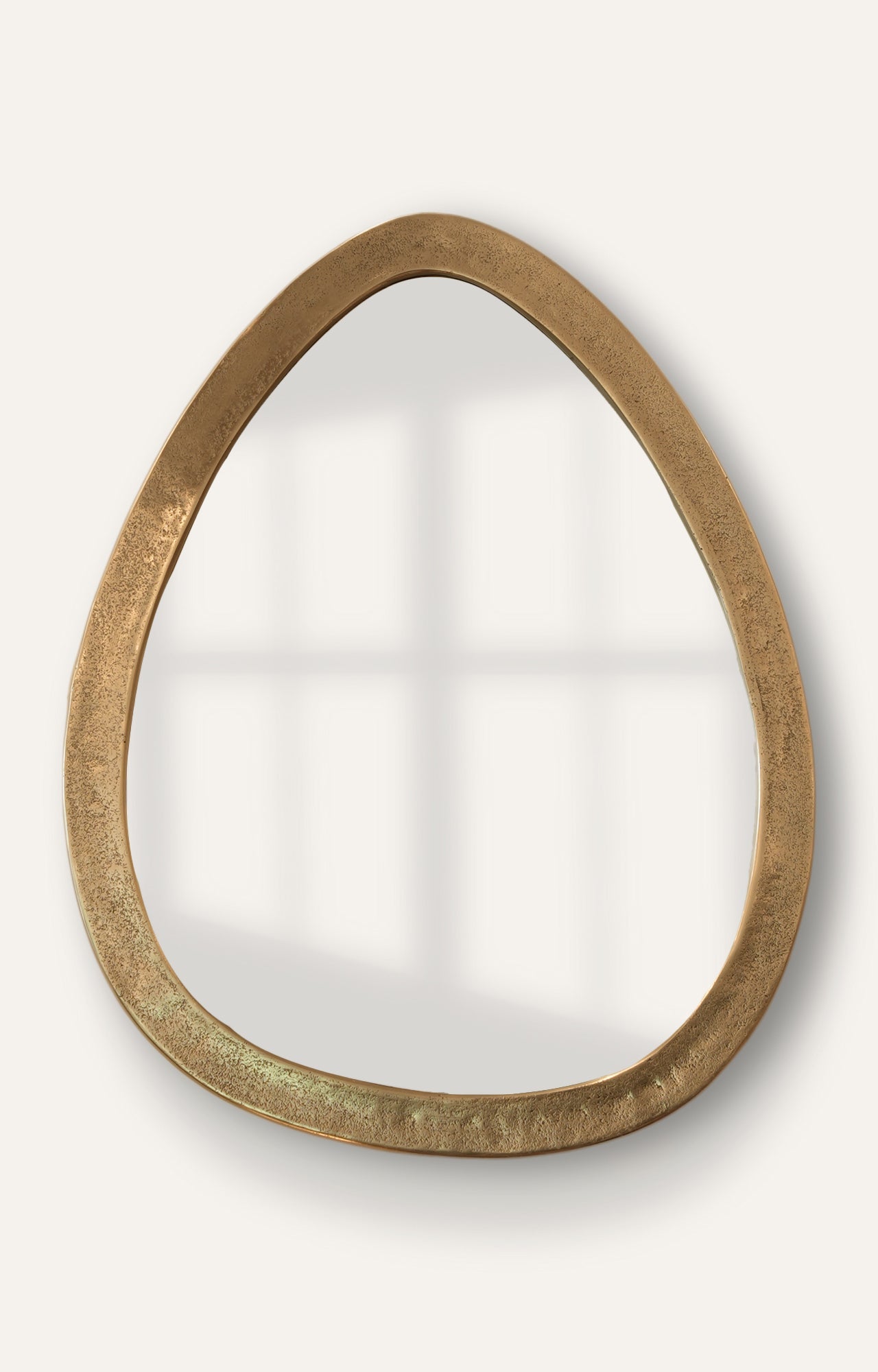 Organic Brass Framed Mirror