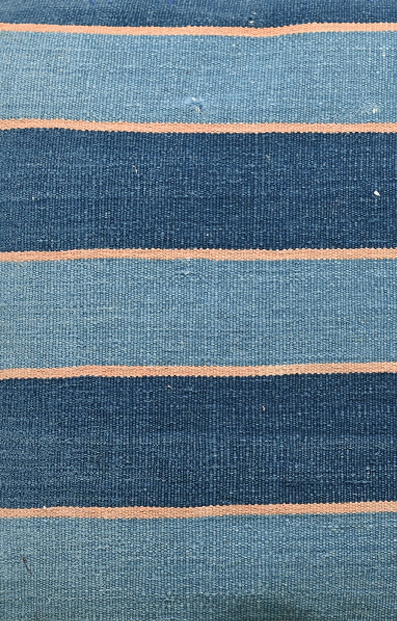 Blue Striped Handwoven Cushion Cover