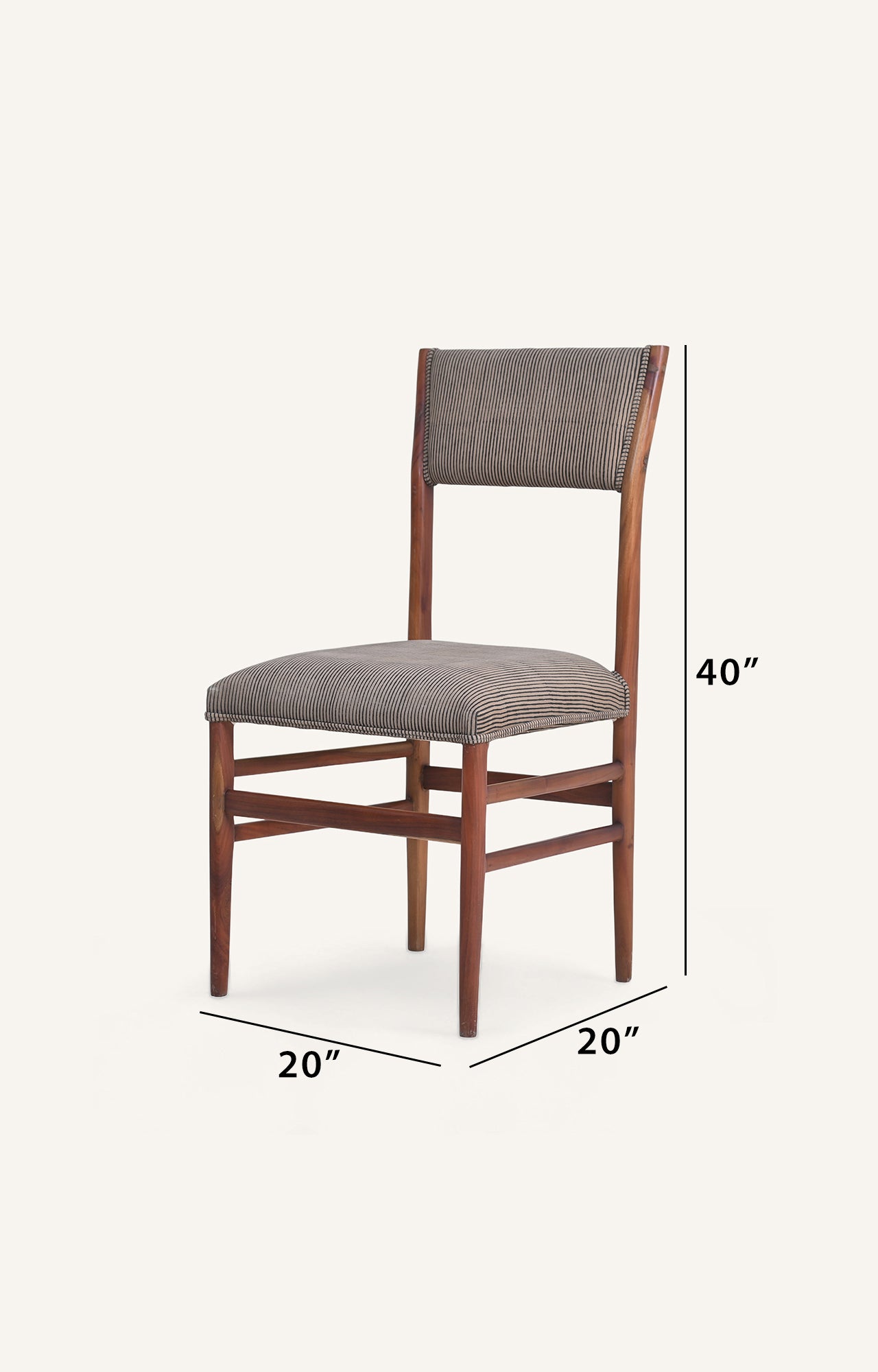 Solid wood dining chair