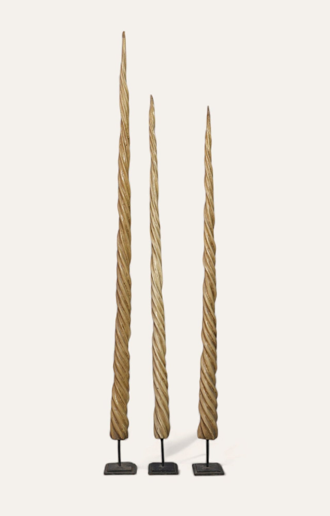 Antique Narwhal Tusk Trio set