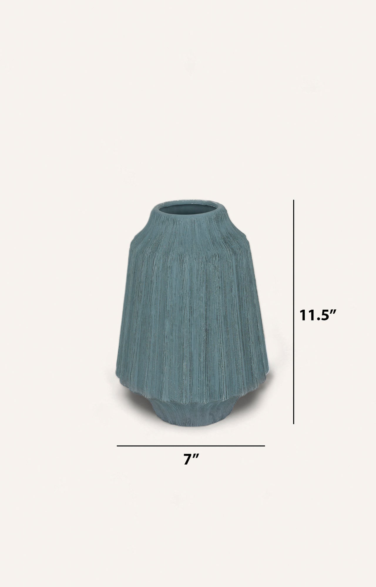 Cobalt Blue Striped Vase