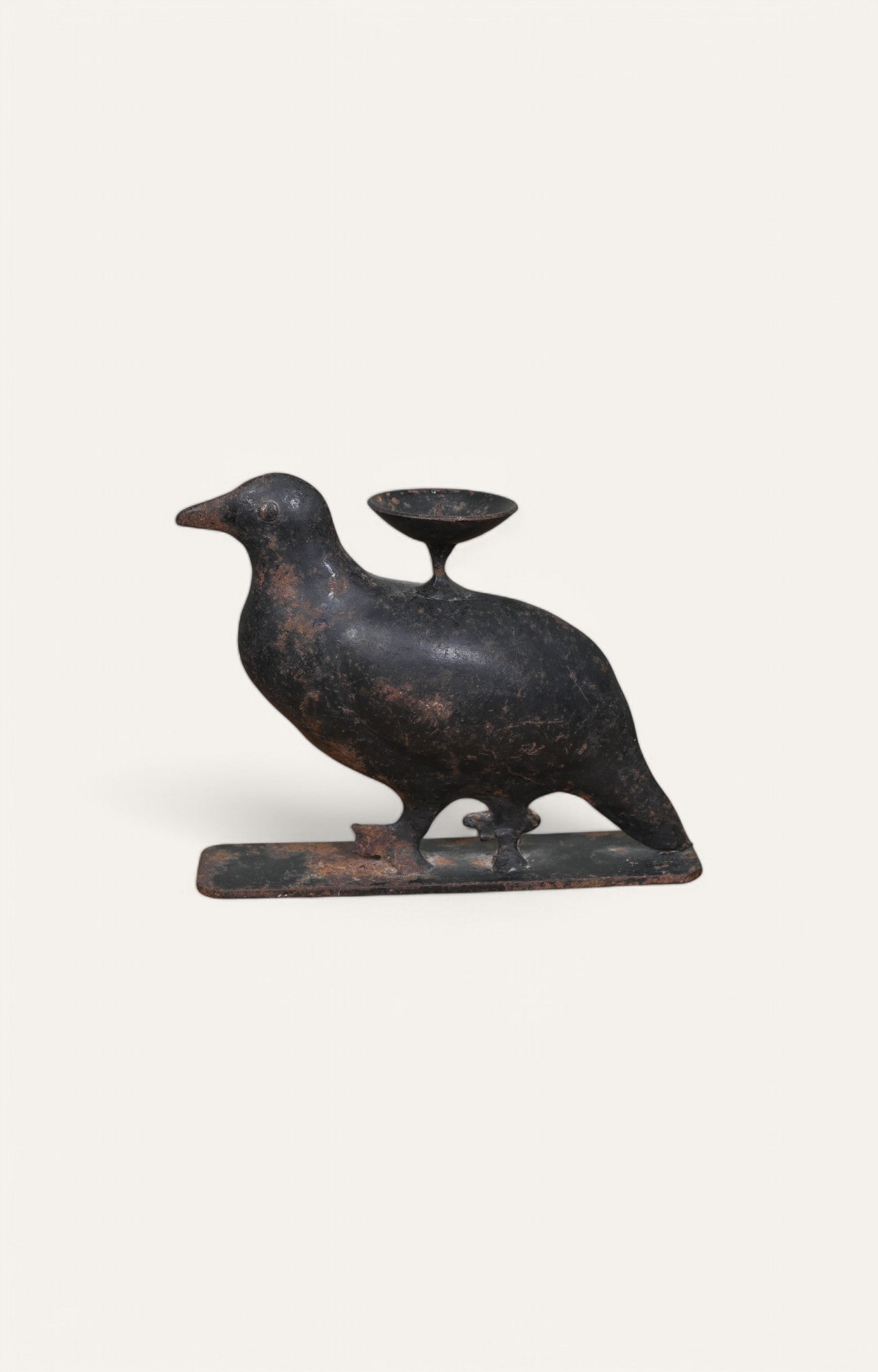 Bird Metal Figurine Candle Holder
