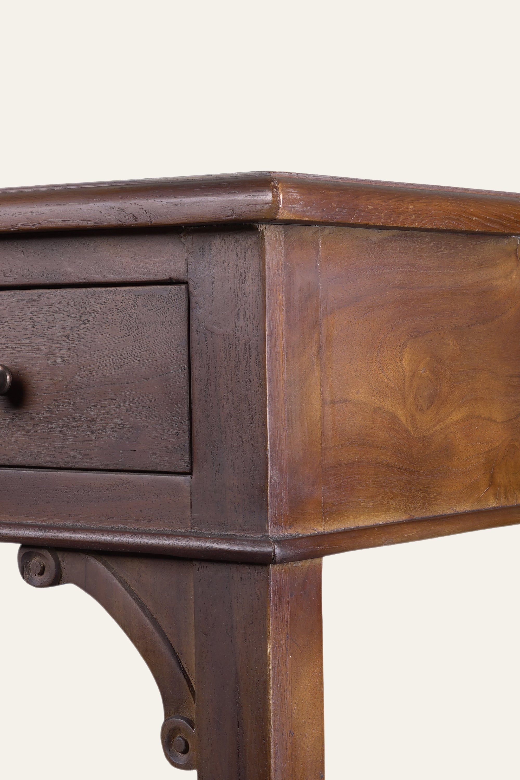 Classic Wooden Writing Desk with Three Storage Drawers