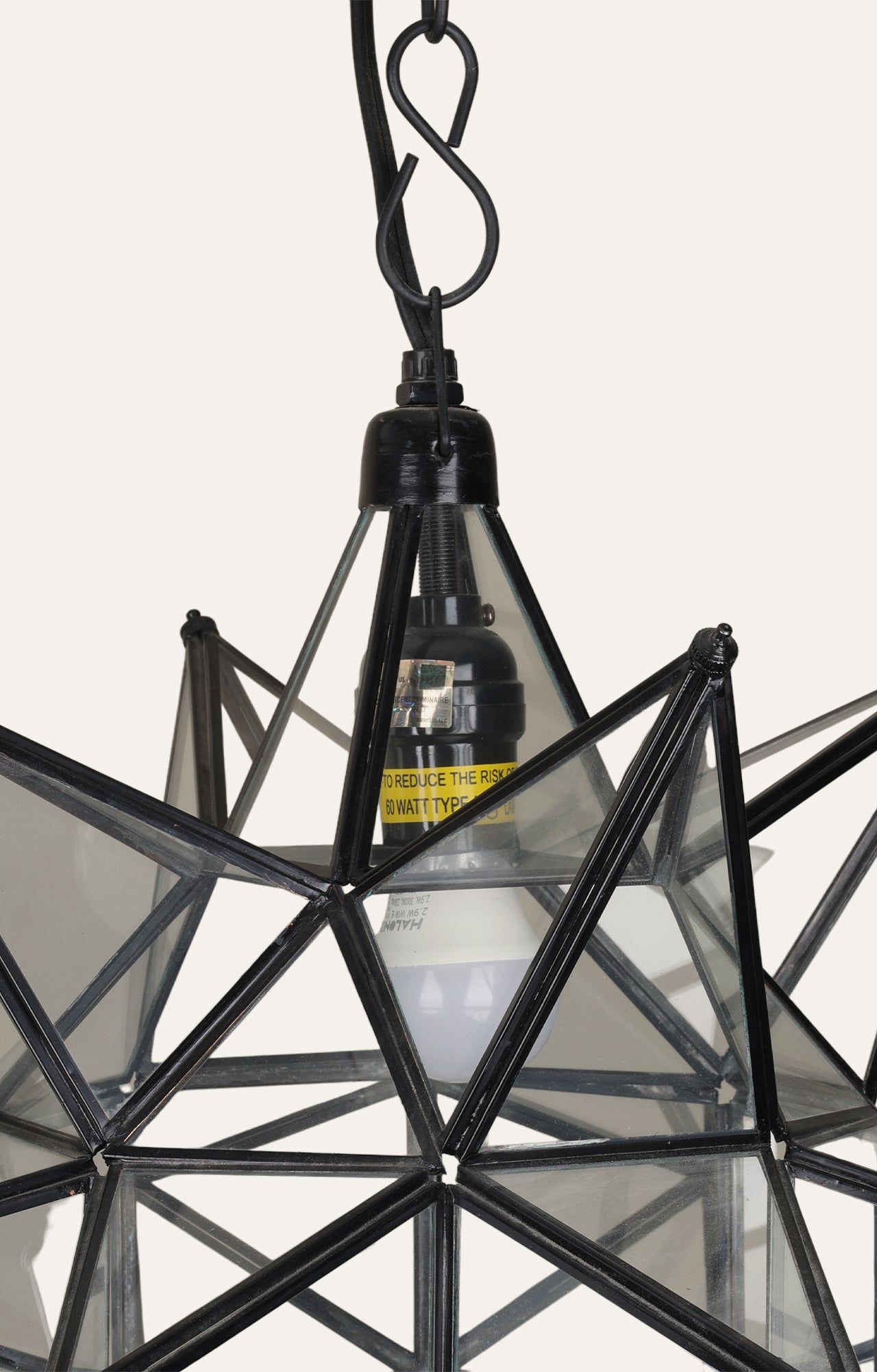 Transitional Moravian star pendant light