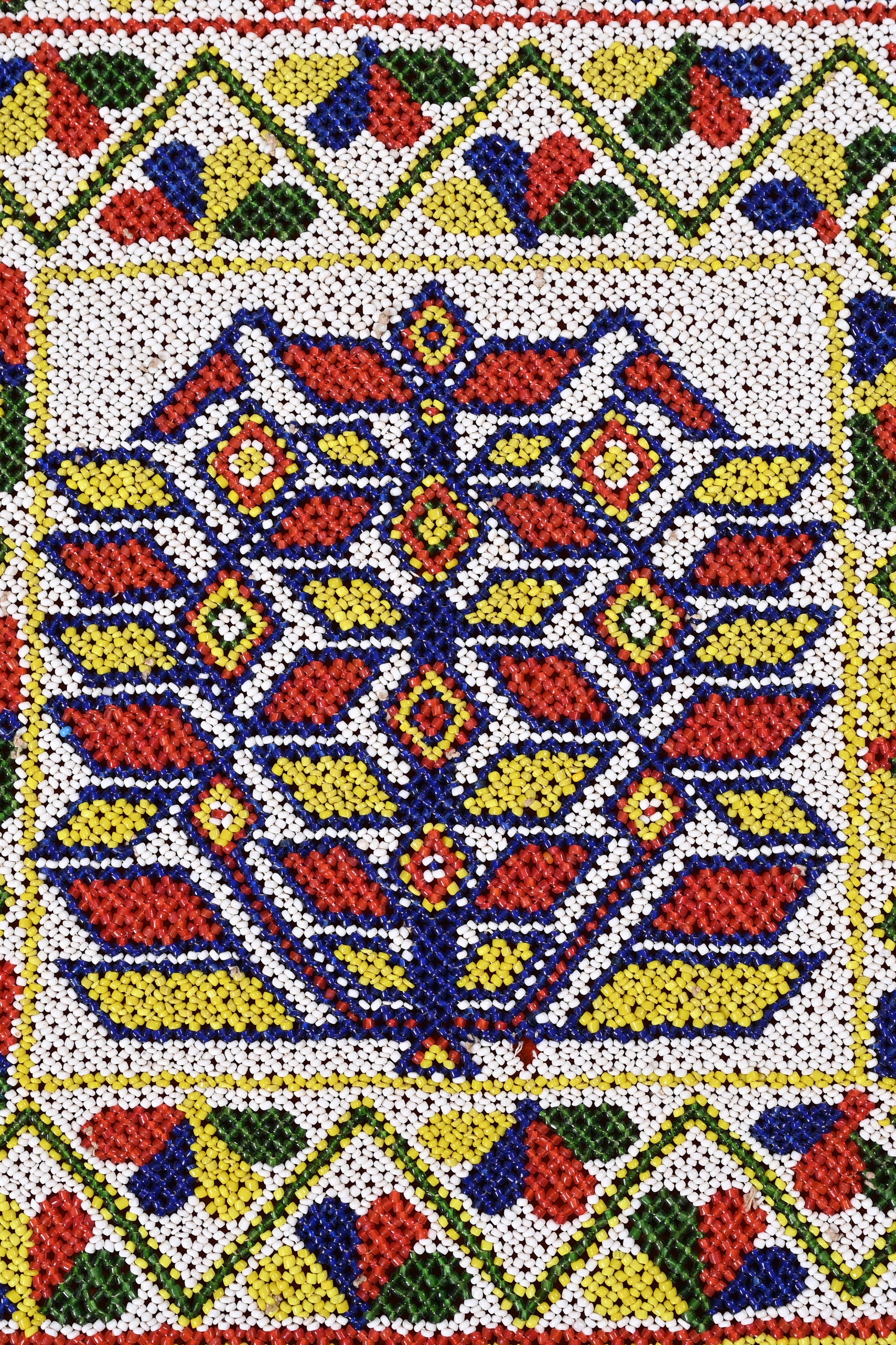 Saurashtra Beadwork Tapestry Textile Panel