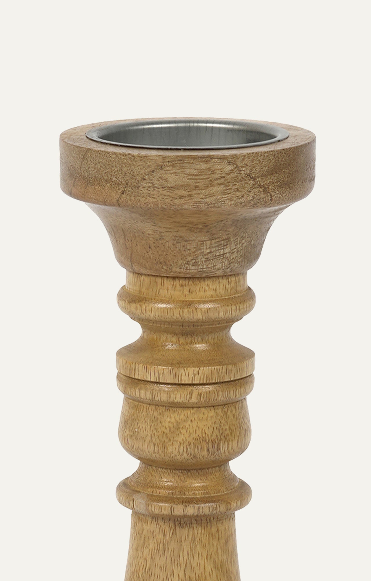 Angled Wood Candle Stand