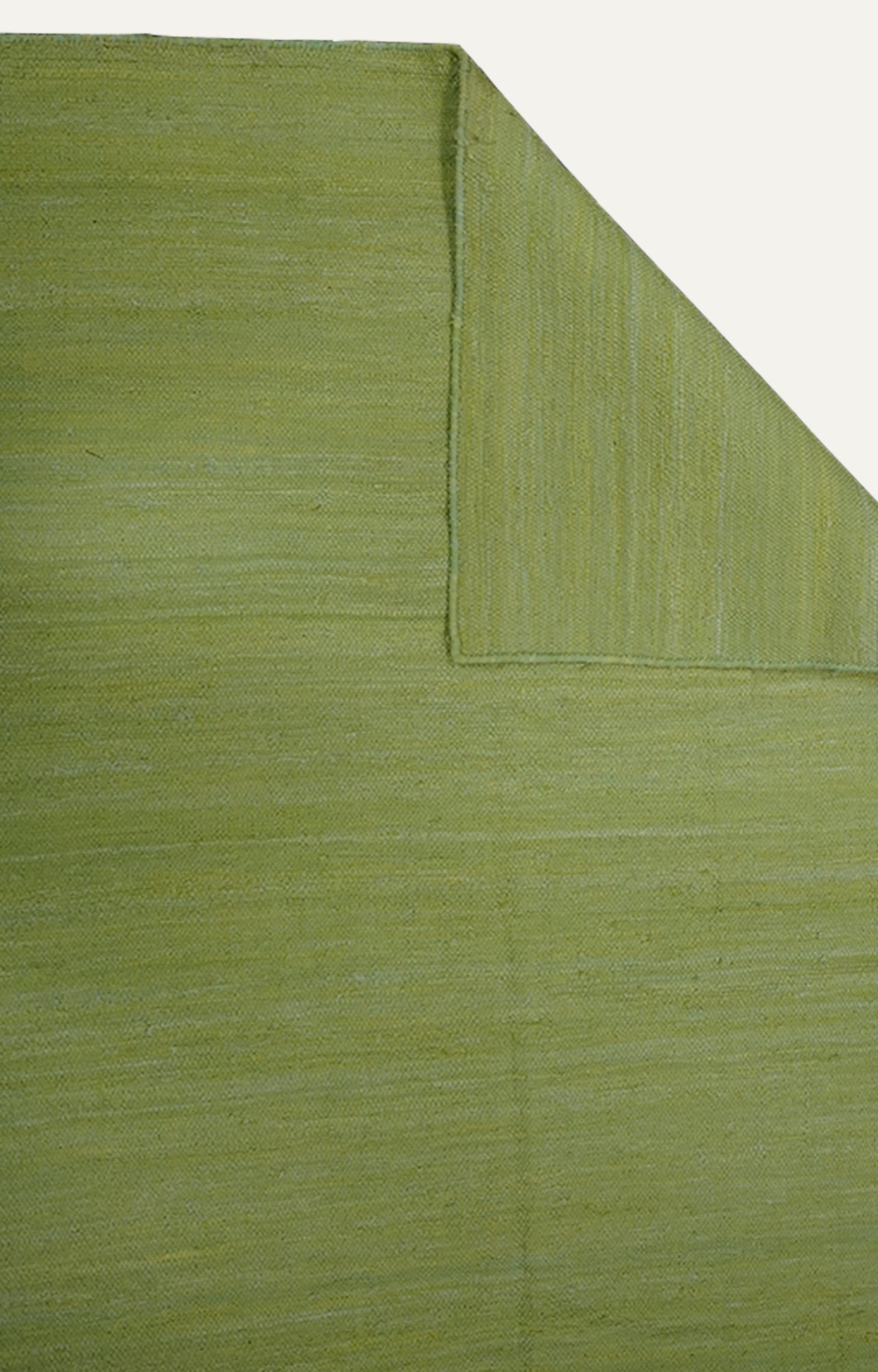 4 x 5.10 Ft Solid Green Cotton Rug