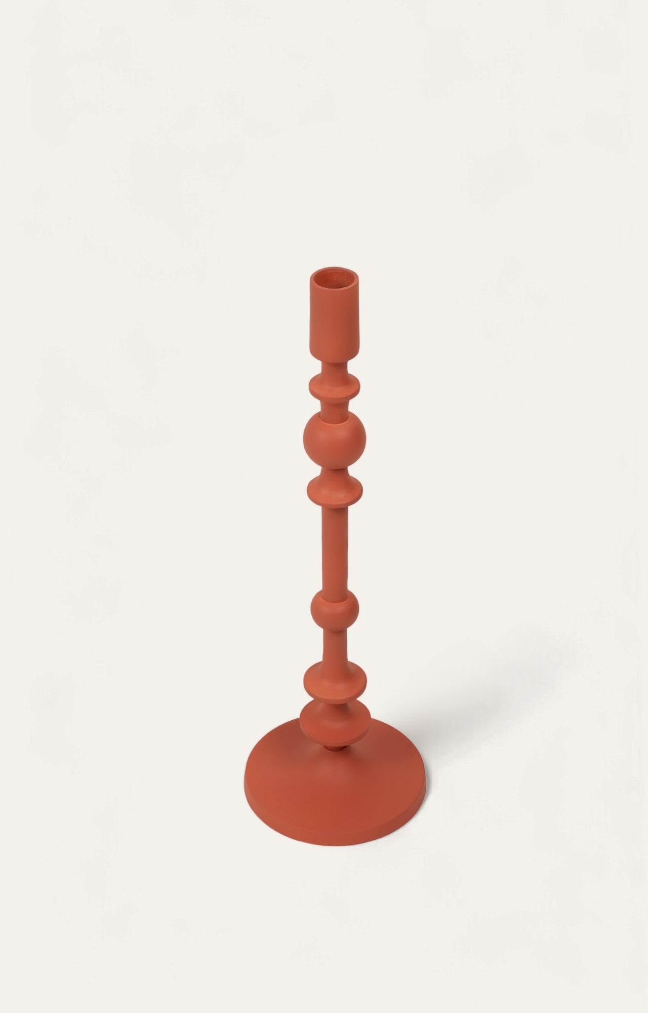 A Red Infinity Candle Holder