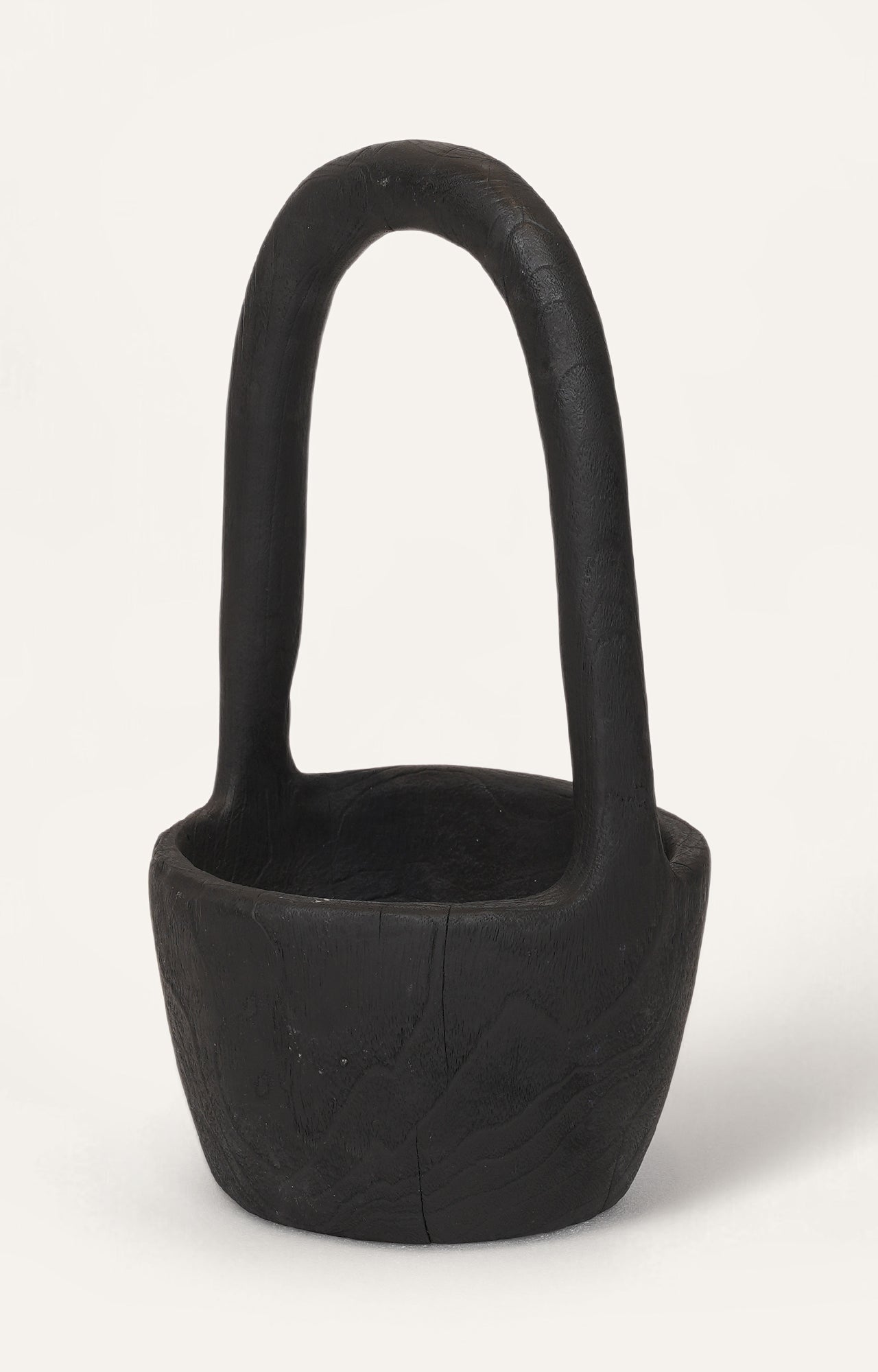 Charcoal Black Textured Handle Bowl