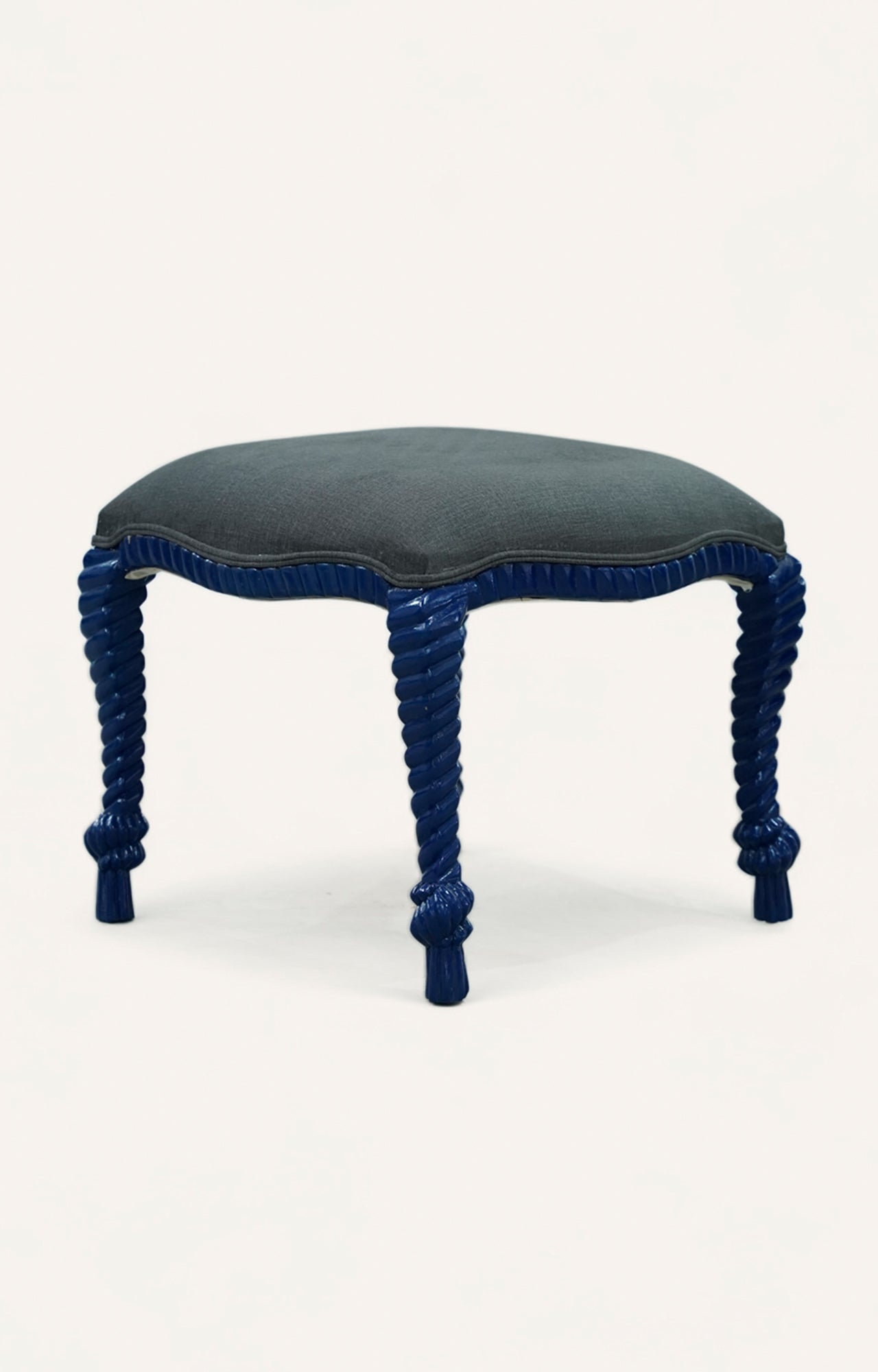 Royal Ottoman with Whimsical Legs