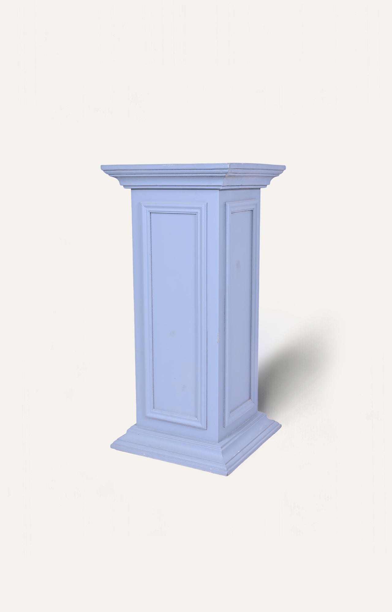 Soft Blue Resin Pedestal