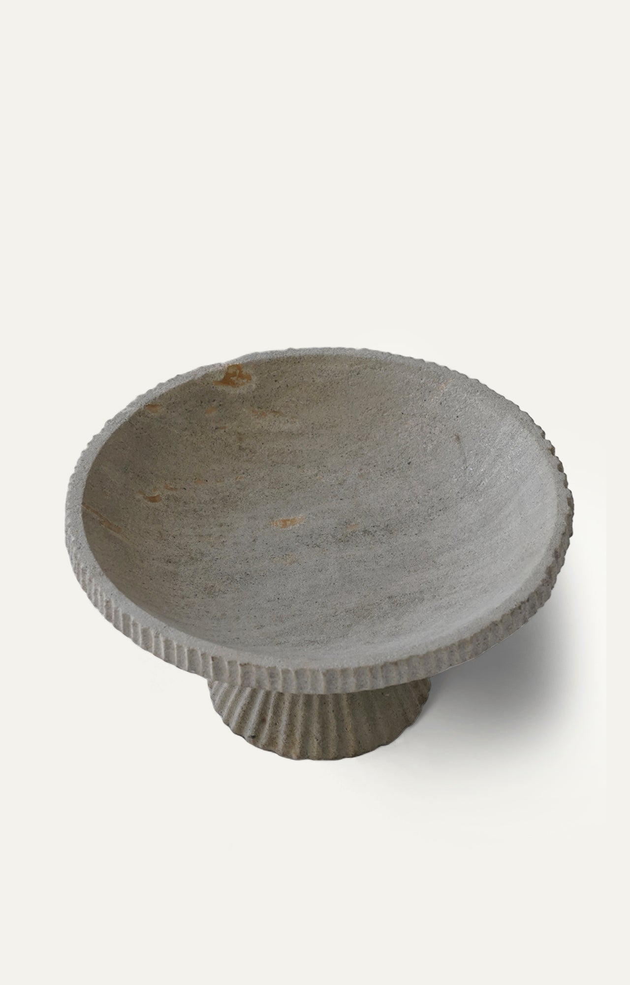 Pedestal Fluted Pattern Fruit Bowl