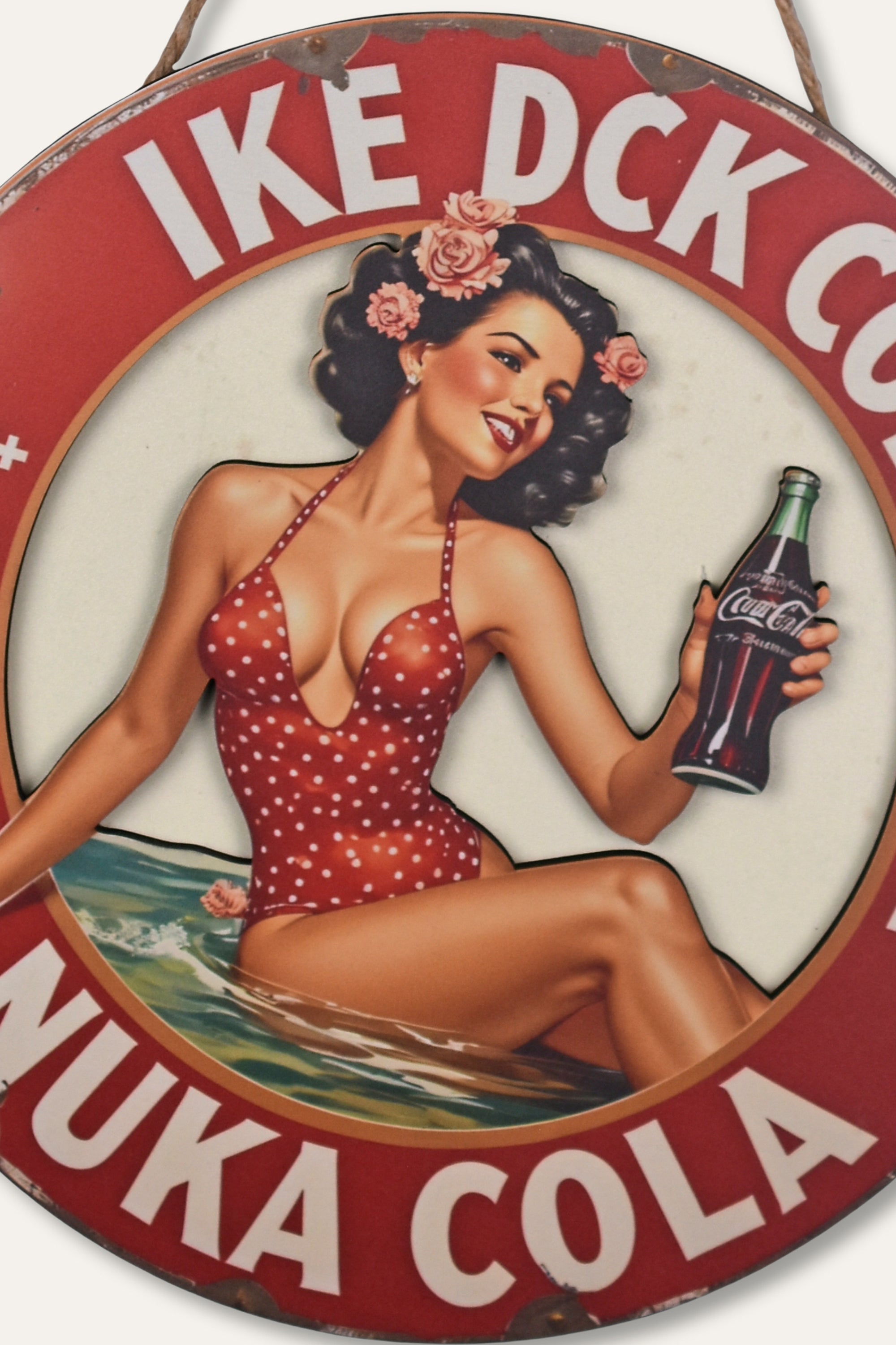 Distressed Nuka Cola Retro Metal Wall Décor