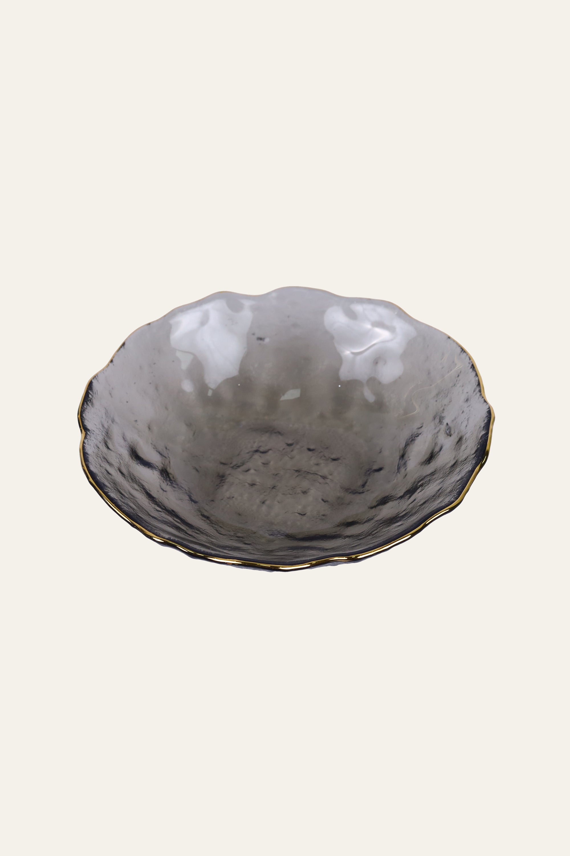 Smoky Grey Textured Bowl