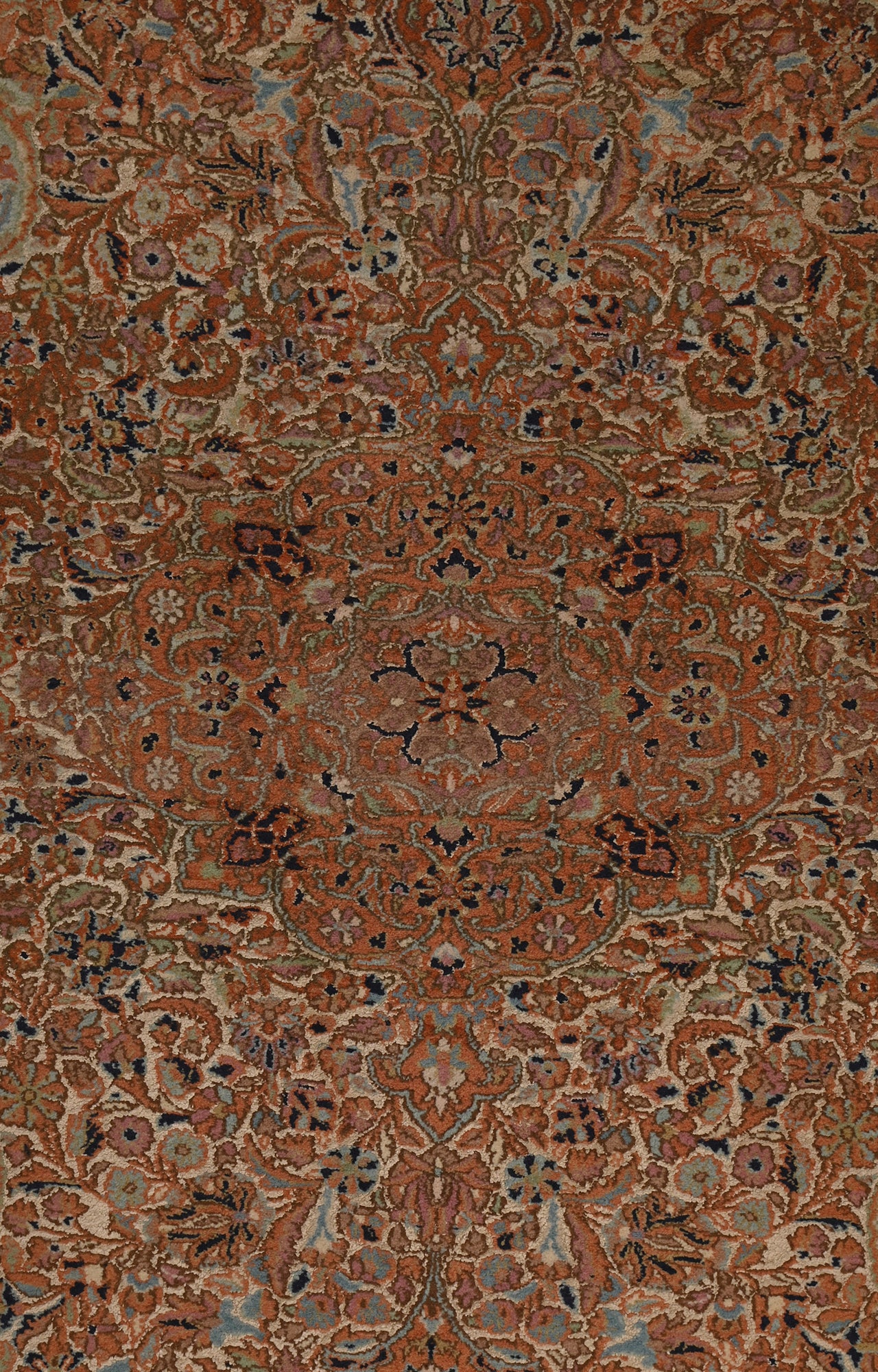 4 x 6 Ft Hand-Knotted Mirzapur Carpet with Floral Design