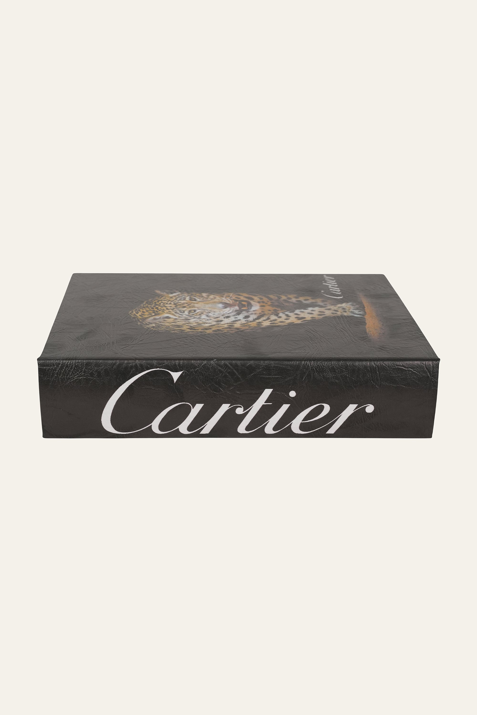Small Cartier-Inspired Luxury Book Storage Box in Black