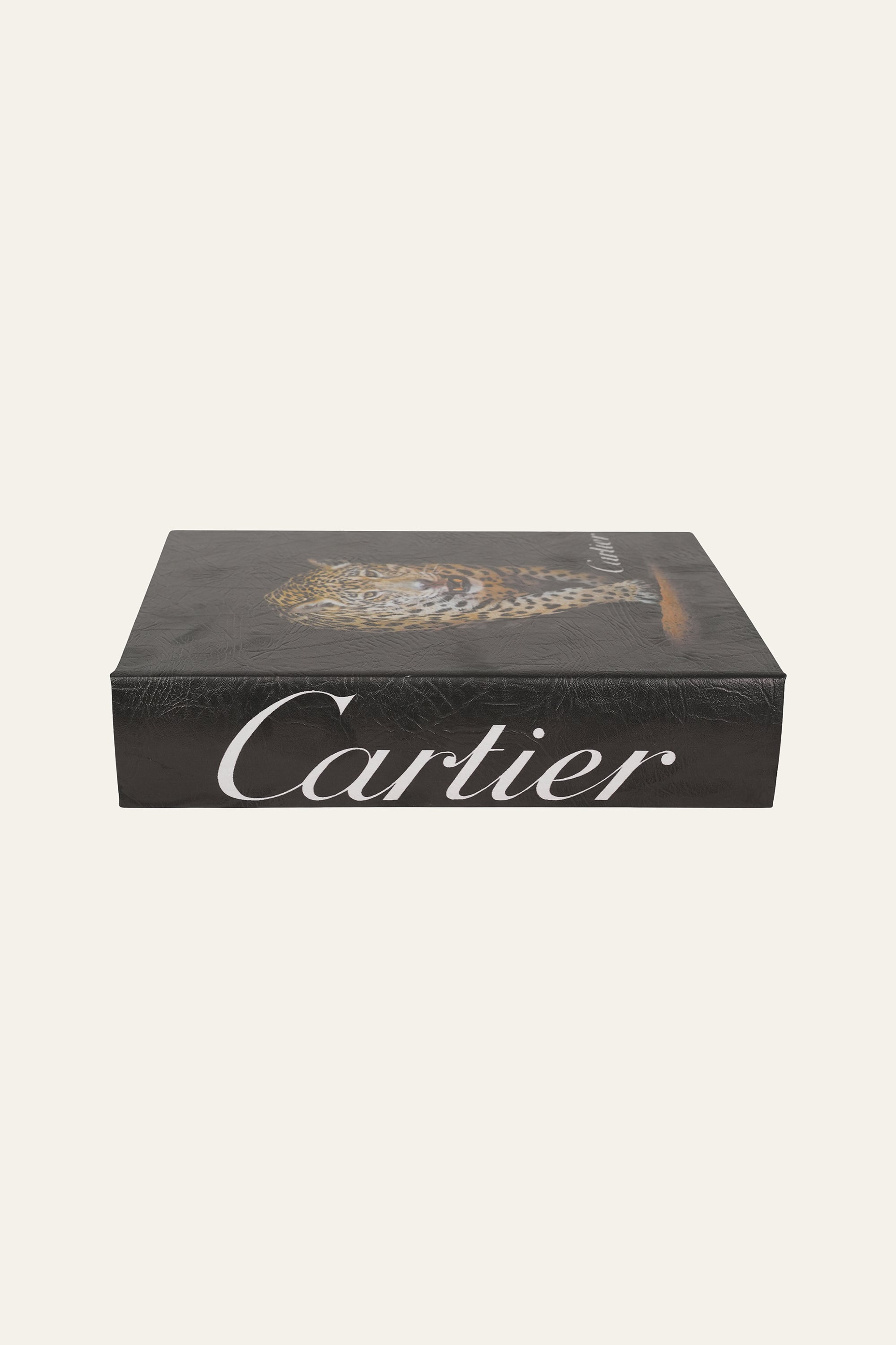 Large Cartier-Inspired Luxury Book Storage Box in Black