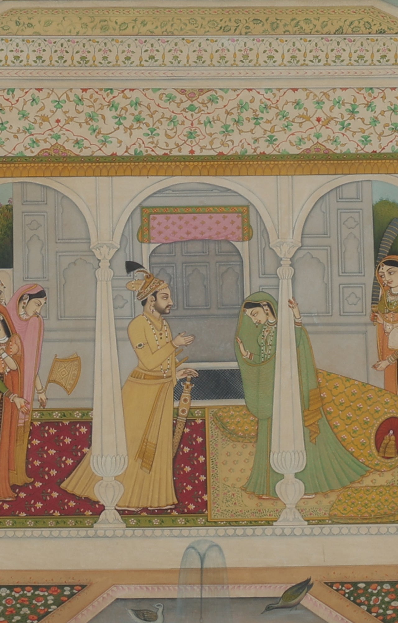 Mughal Art Painting - Framed