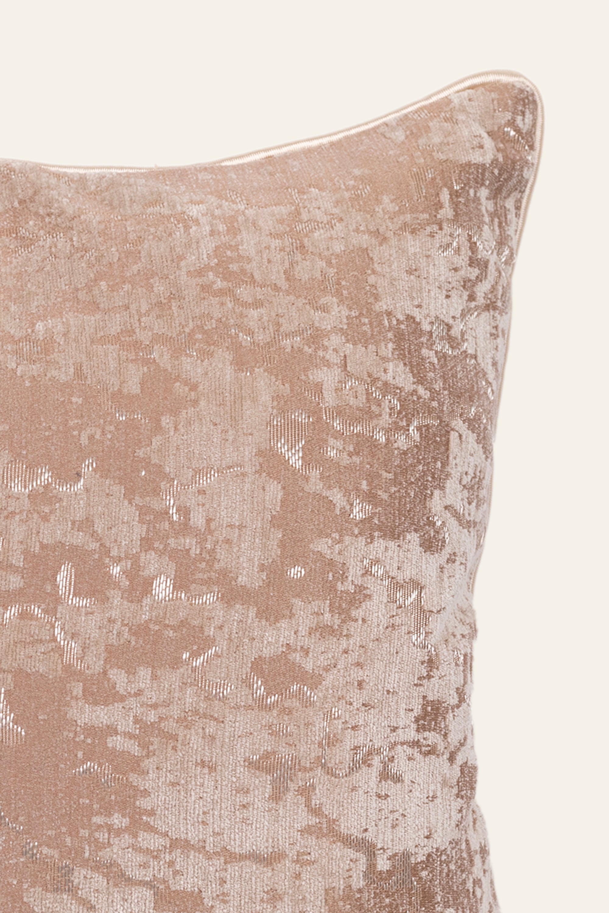 Blush Pink Textured Throw Cushion for Living Room Sofa