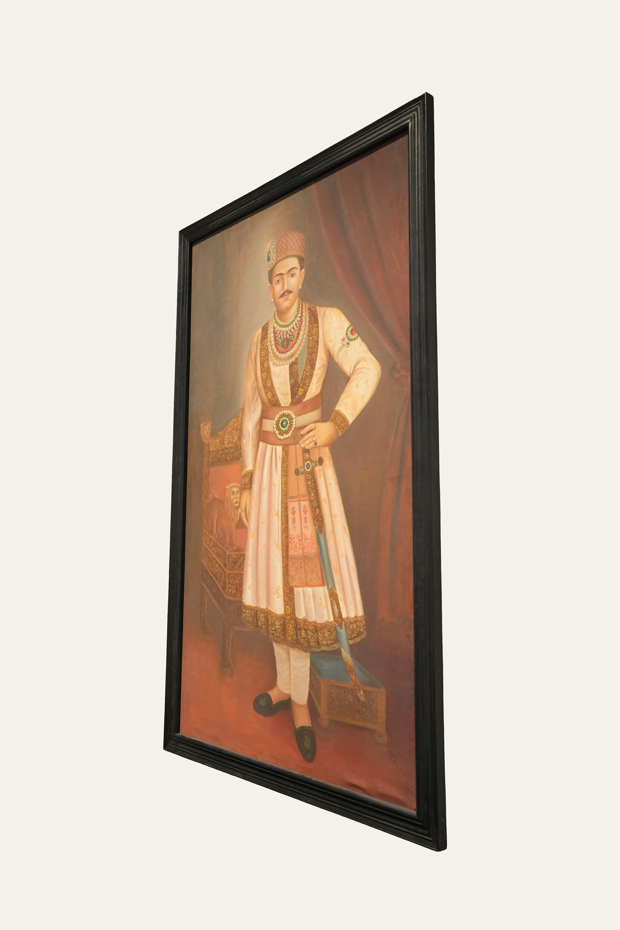 Royal Indian Maharaja Oil Painting