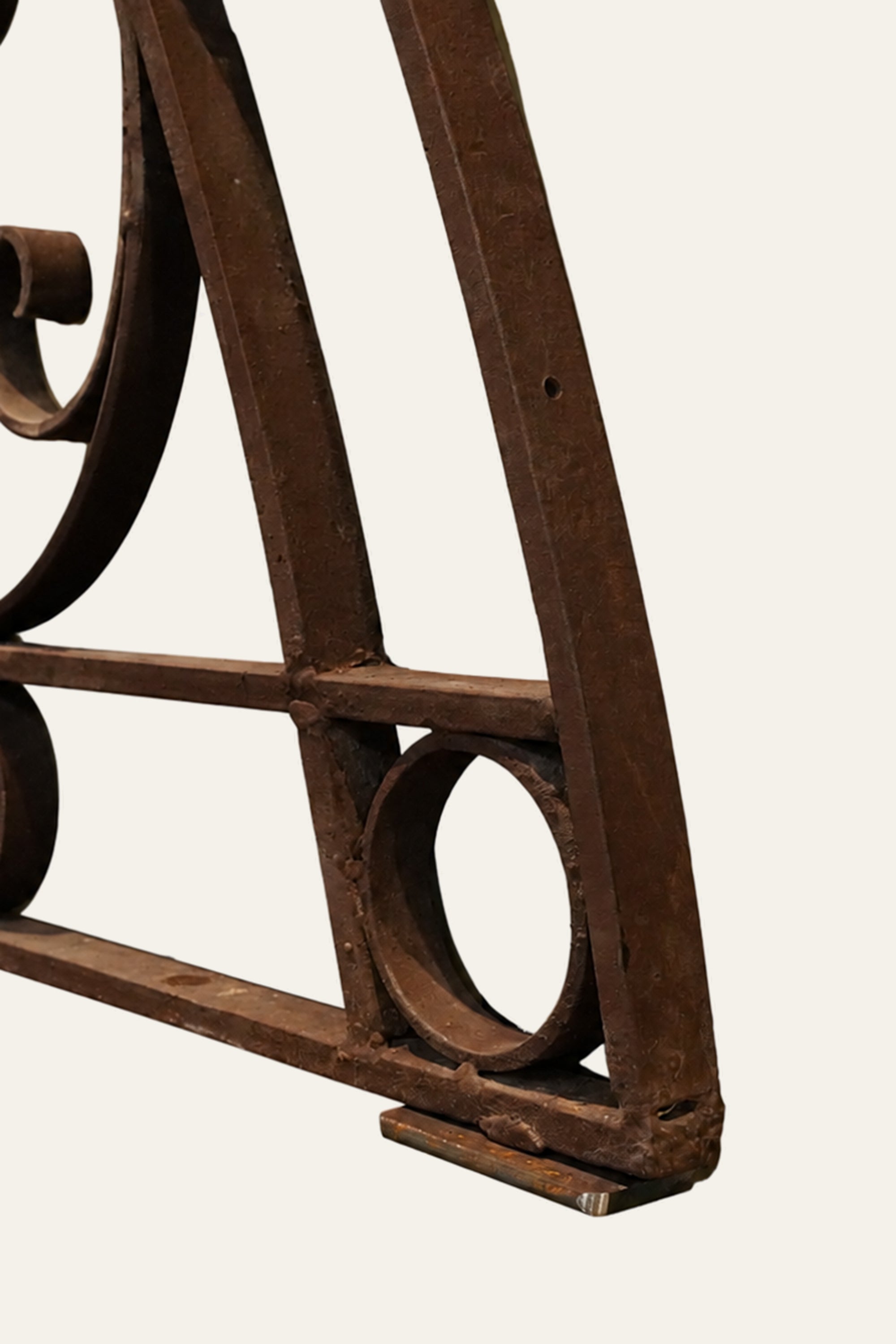 Crescent Shaped Iron Window Grille