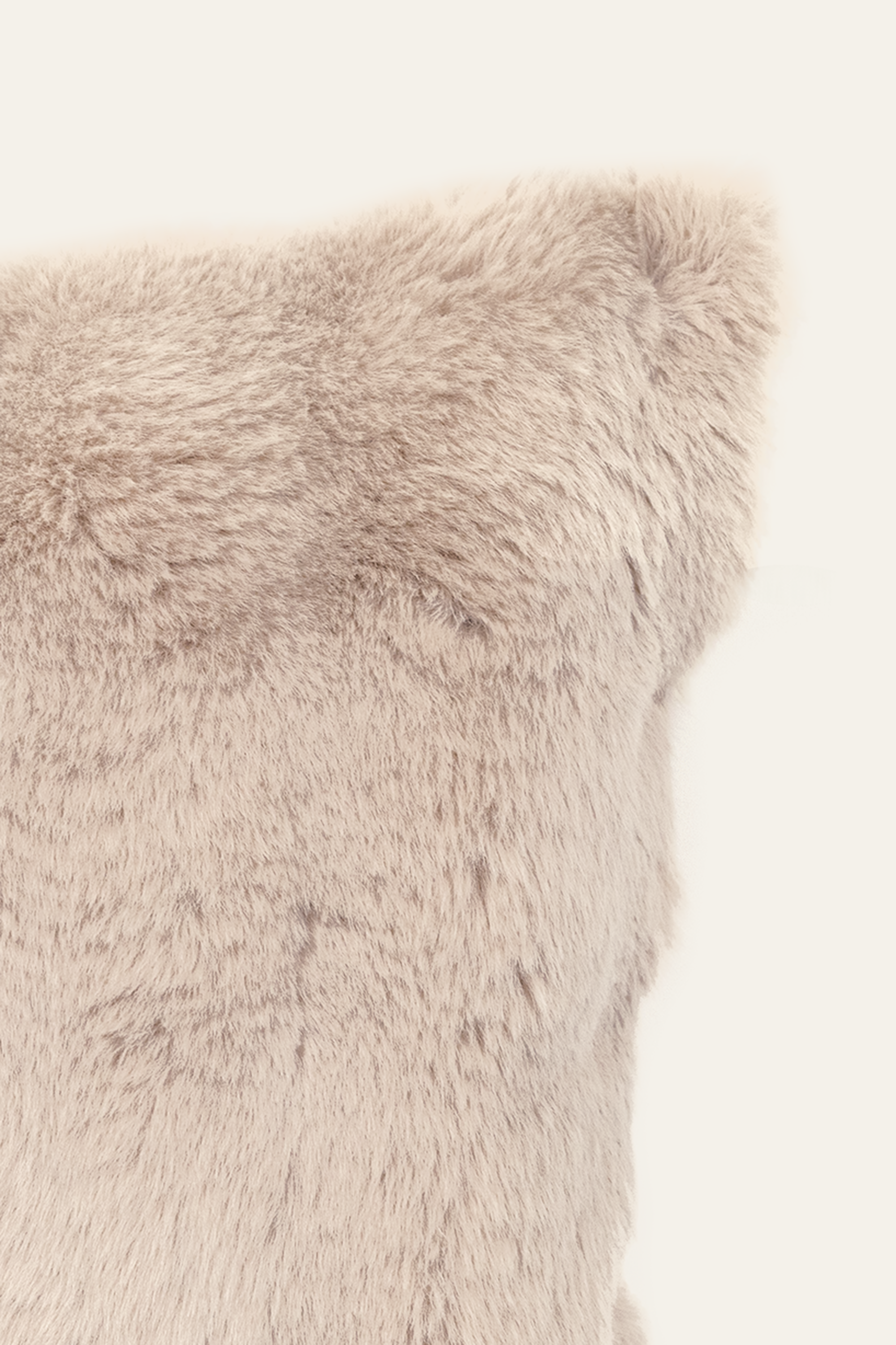 Peach Fur Cushion for Kids Room