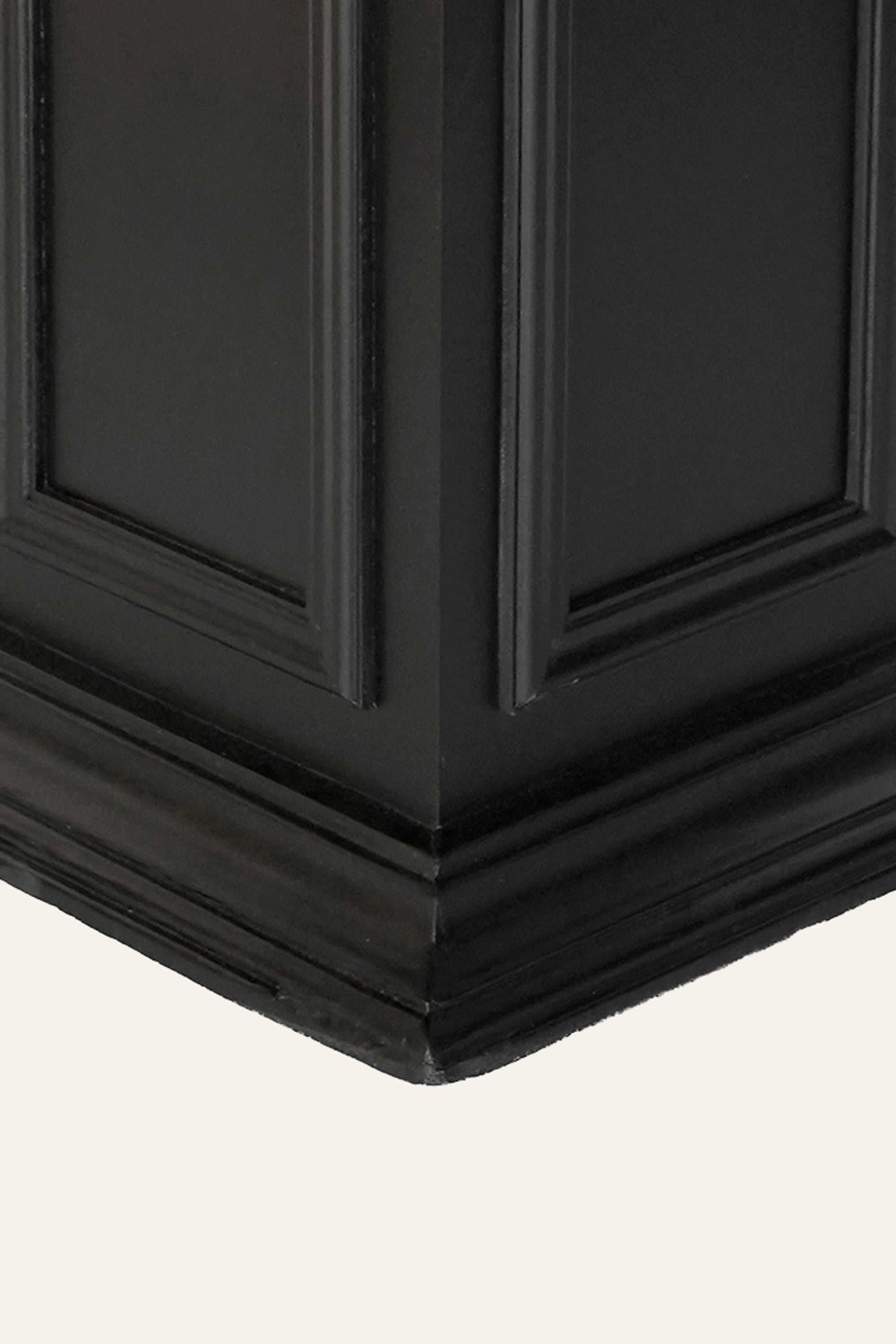 Black Architectural Display Plinth for Sculptures, Plants & Statement Decor