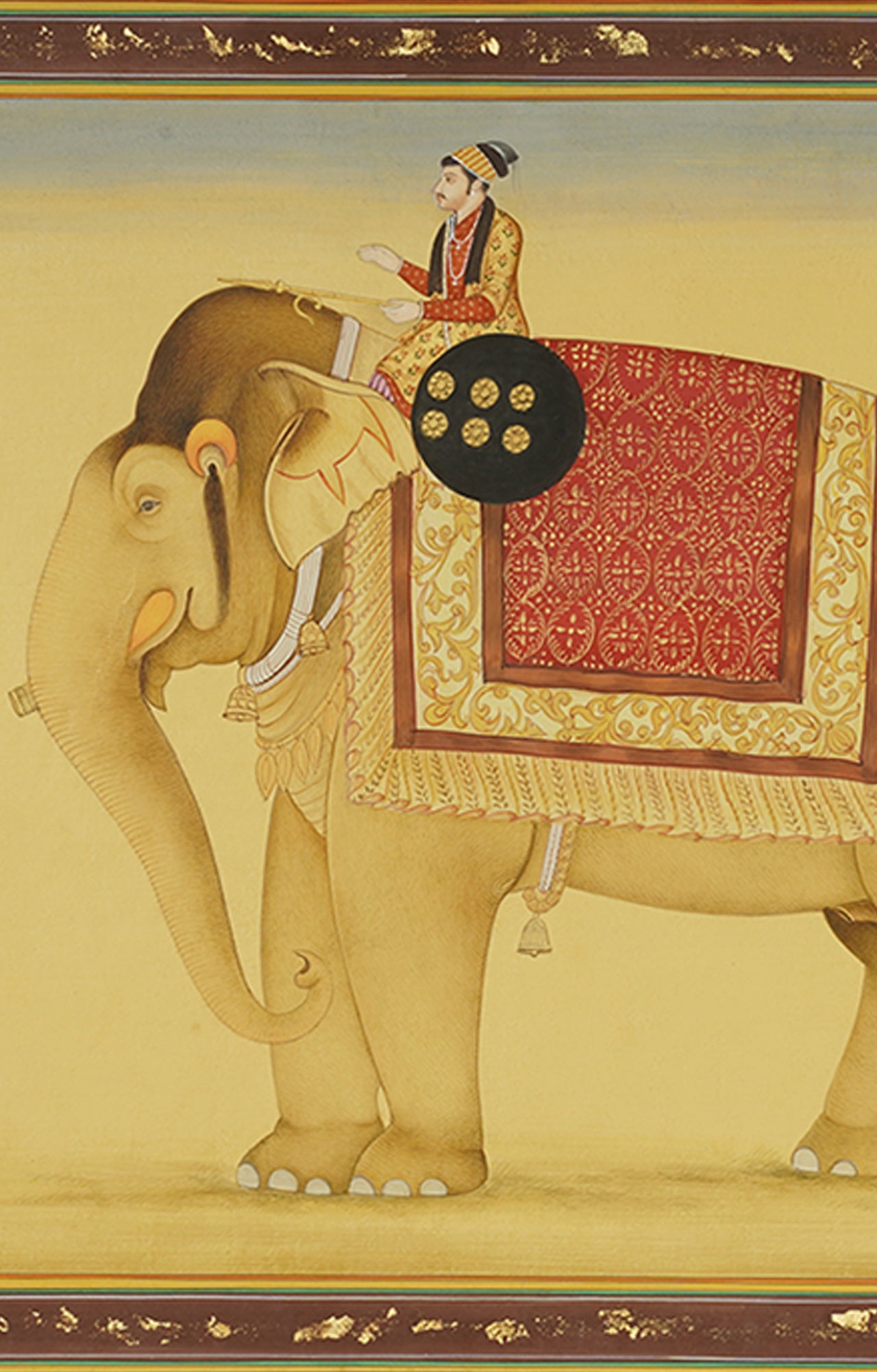 "Regal Brushstrokes: The Royal Elephant Artisan"