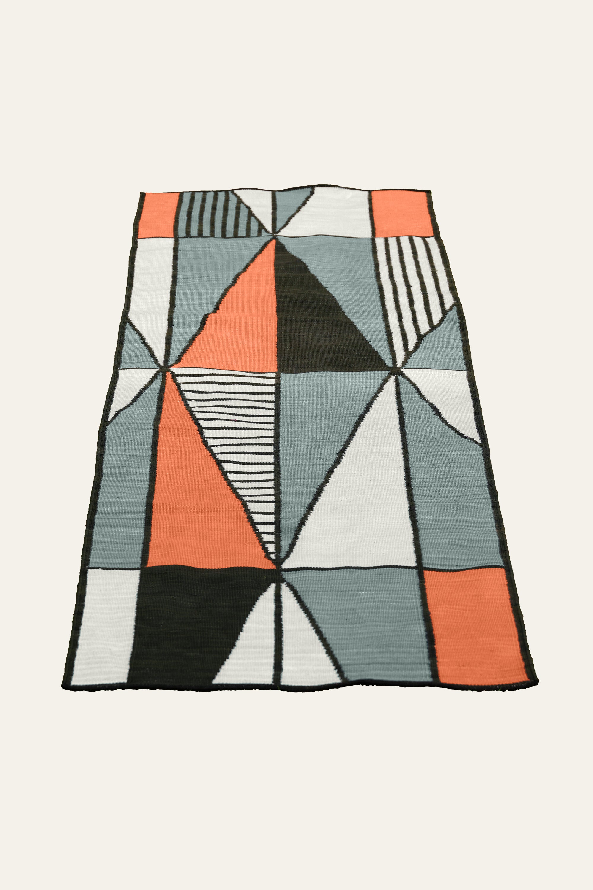 Modern Geometric Pattern Cotton Yoga Mat