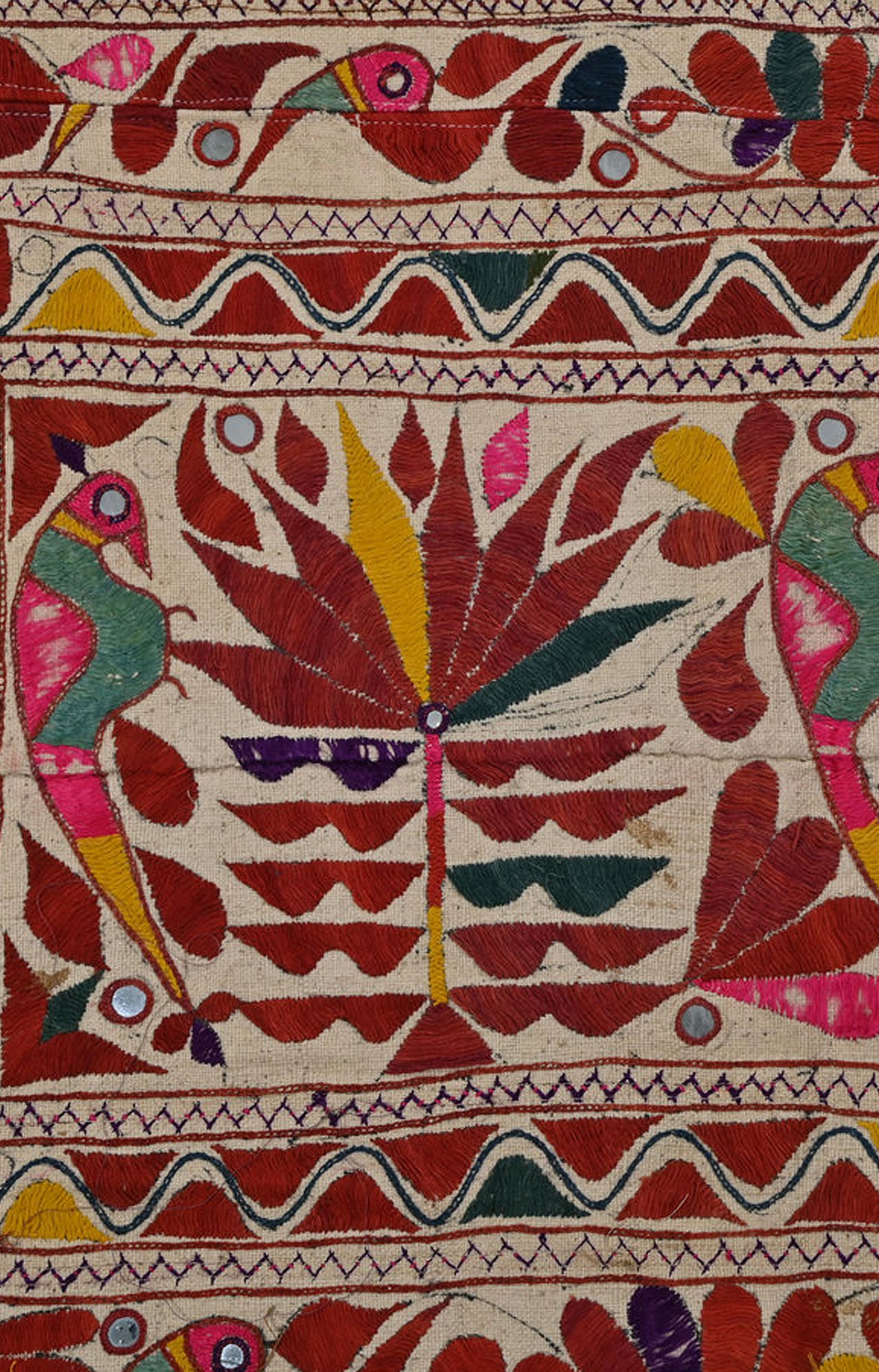 Indian Gujarati Textile : Handmade Boho Banjara Vintage Tribal Tapestry